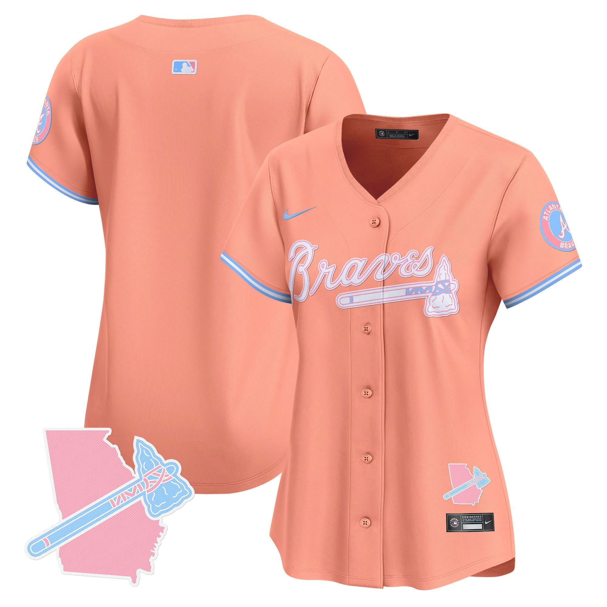 Women’s Atlanta Bubblegum Pink Vapor Premier Limited Jersey