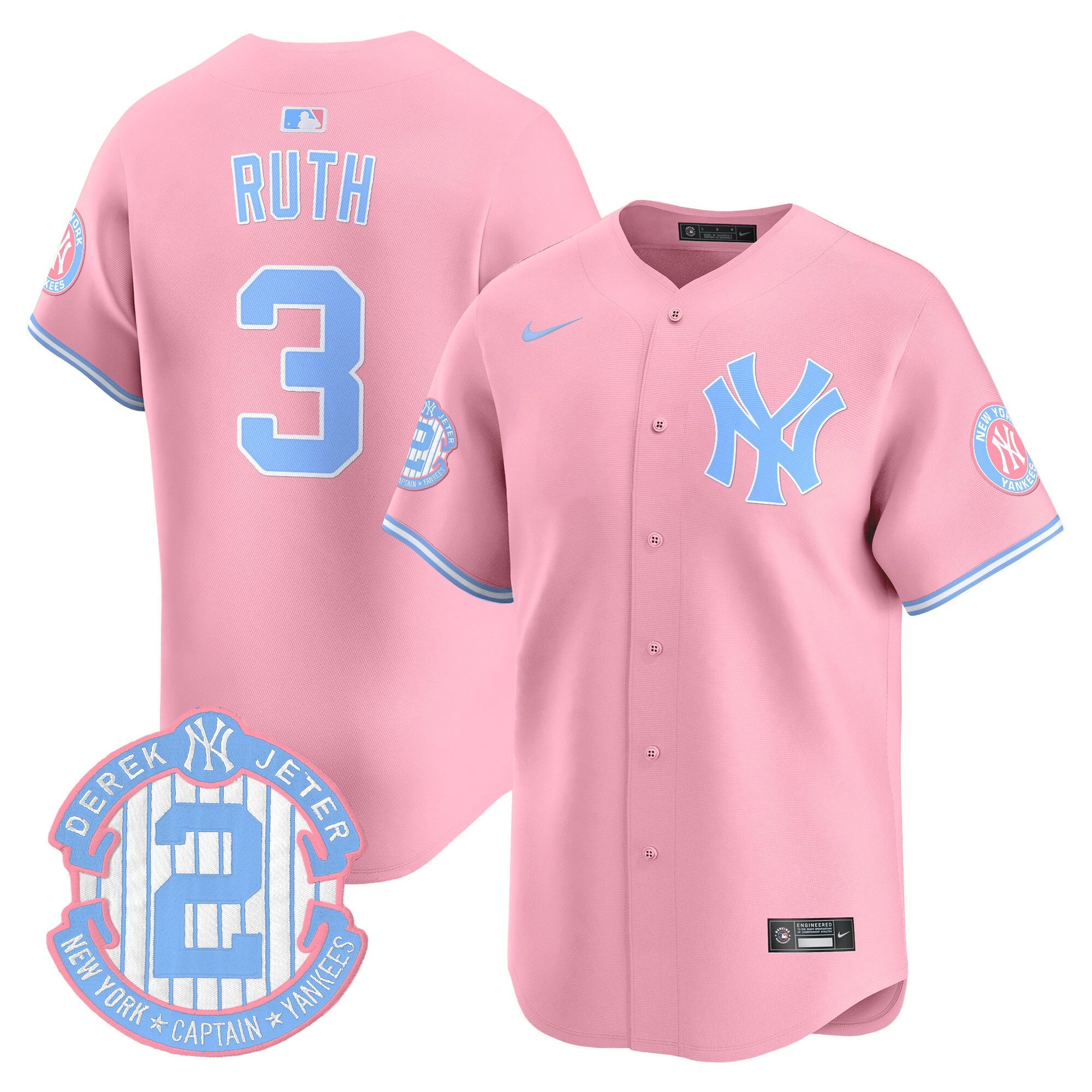 Unisex New York Bubblegum Pink Vapor Premier Limited Jersey