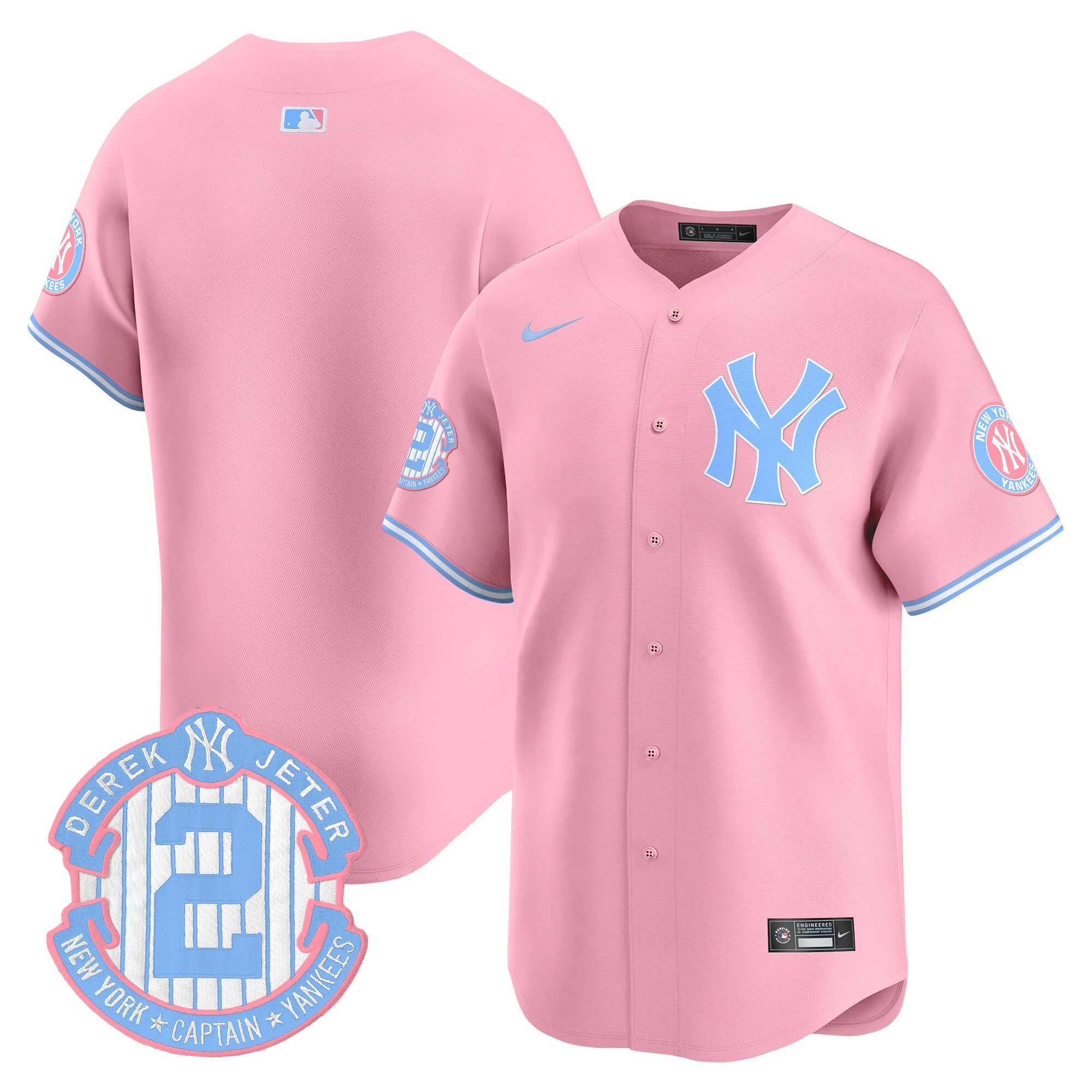 Unisex New York Bubblegum Pink Vapor Premier Limited Jersey