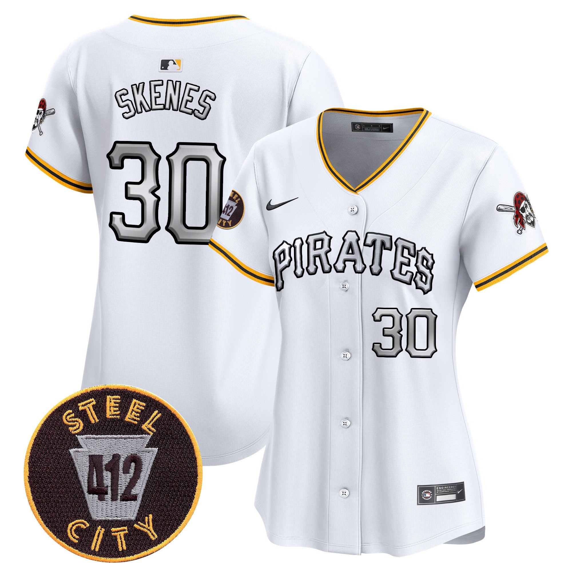 Women’s Pittsburgh 412 Patch Vapor Premier Limited Jersey V6