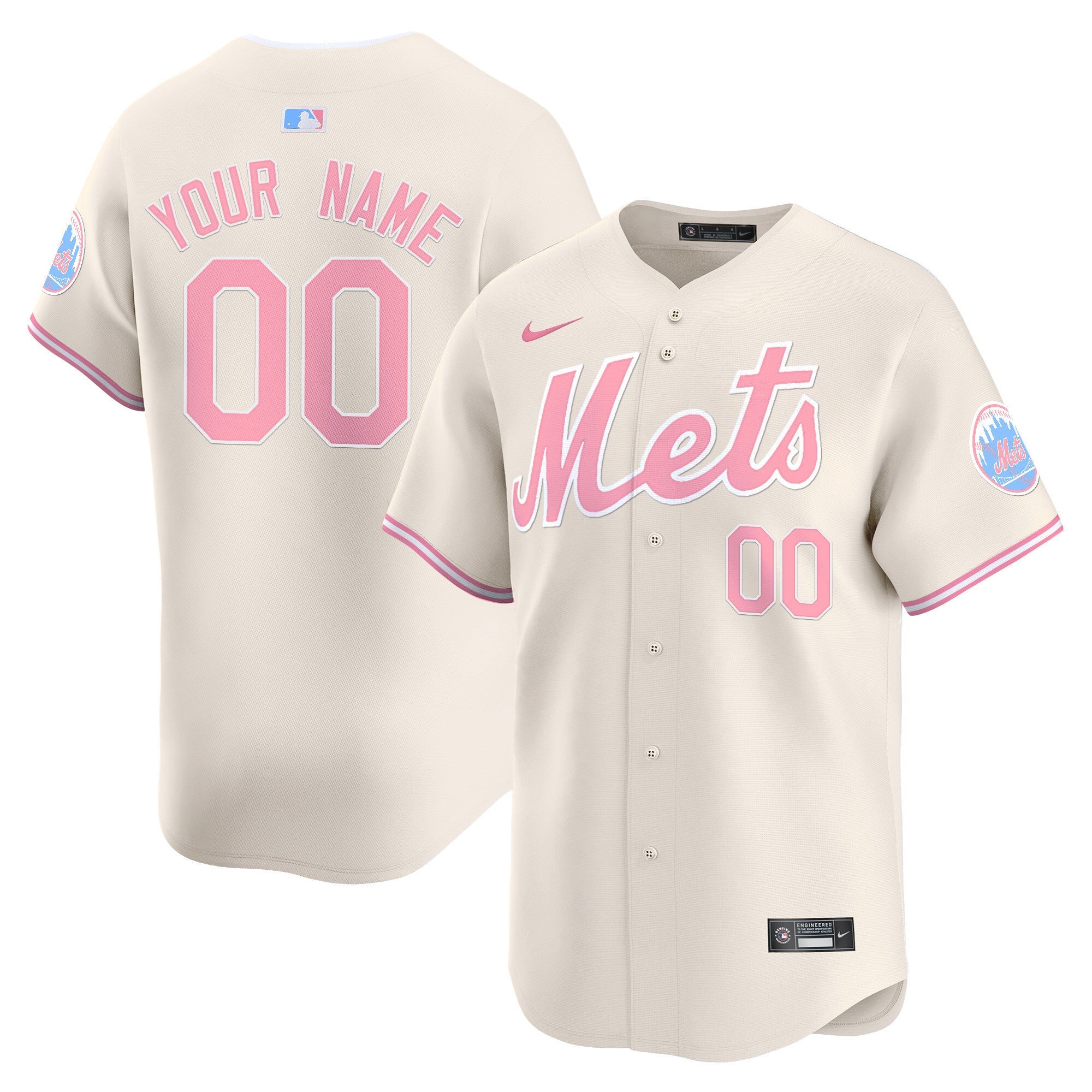 Unisex Bubblegum Pink Vapor Premier Limited Custom Jersey