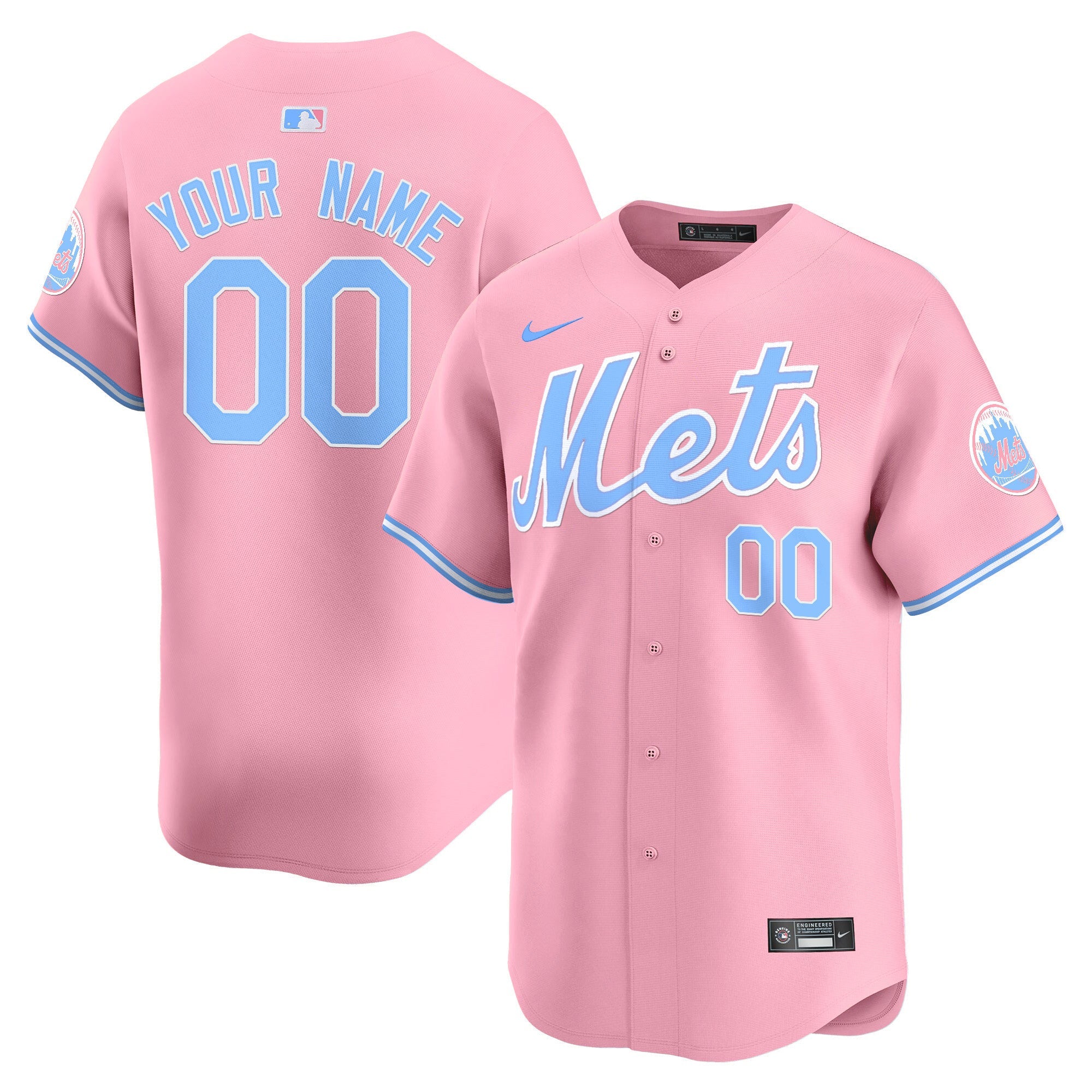 Unisex Bubblegum Pink Vapor Premier Limited Custom Jersey