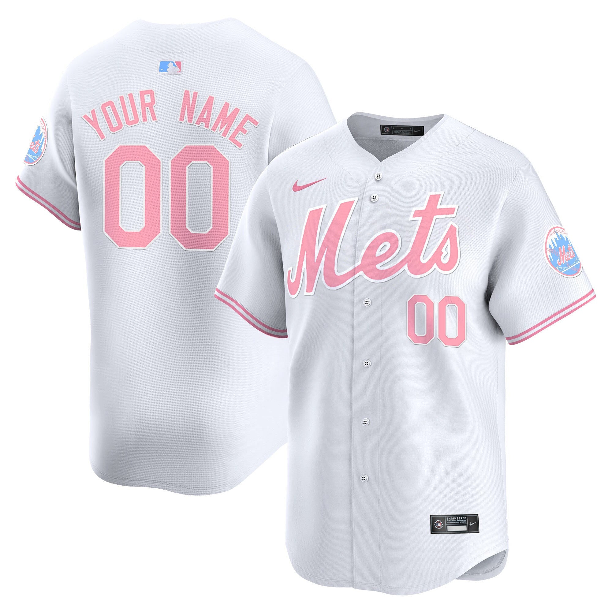 Unisex Bubblegum Pink Vapor Premier Limited Custom Jersey