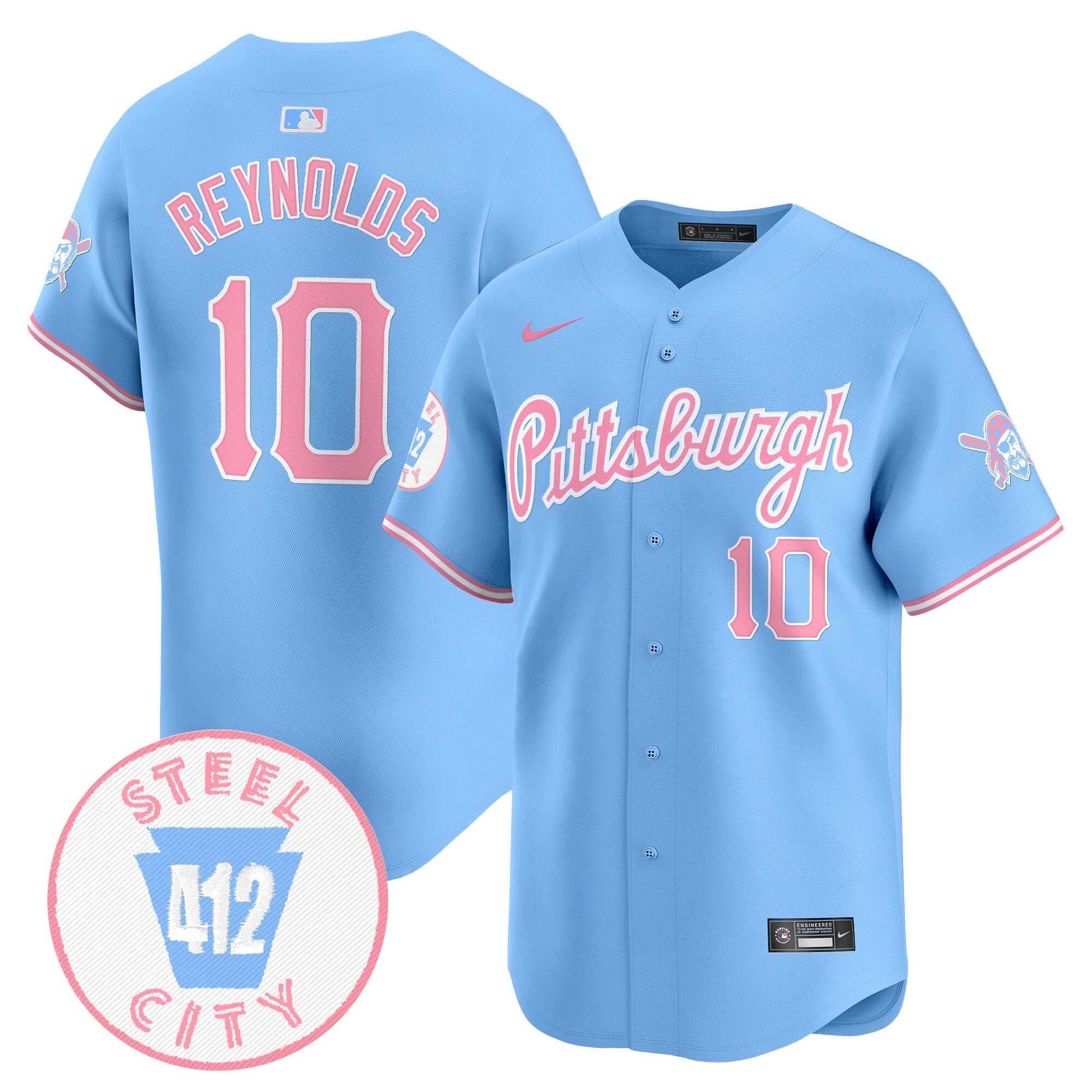 Unisex Pittsburgh Bubblegum Pink Vapor Premier Limited Jersey