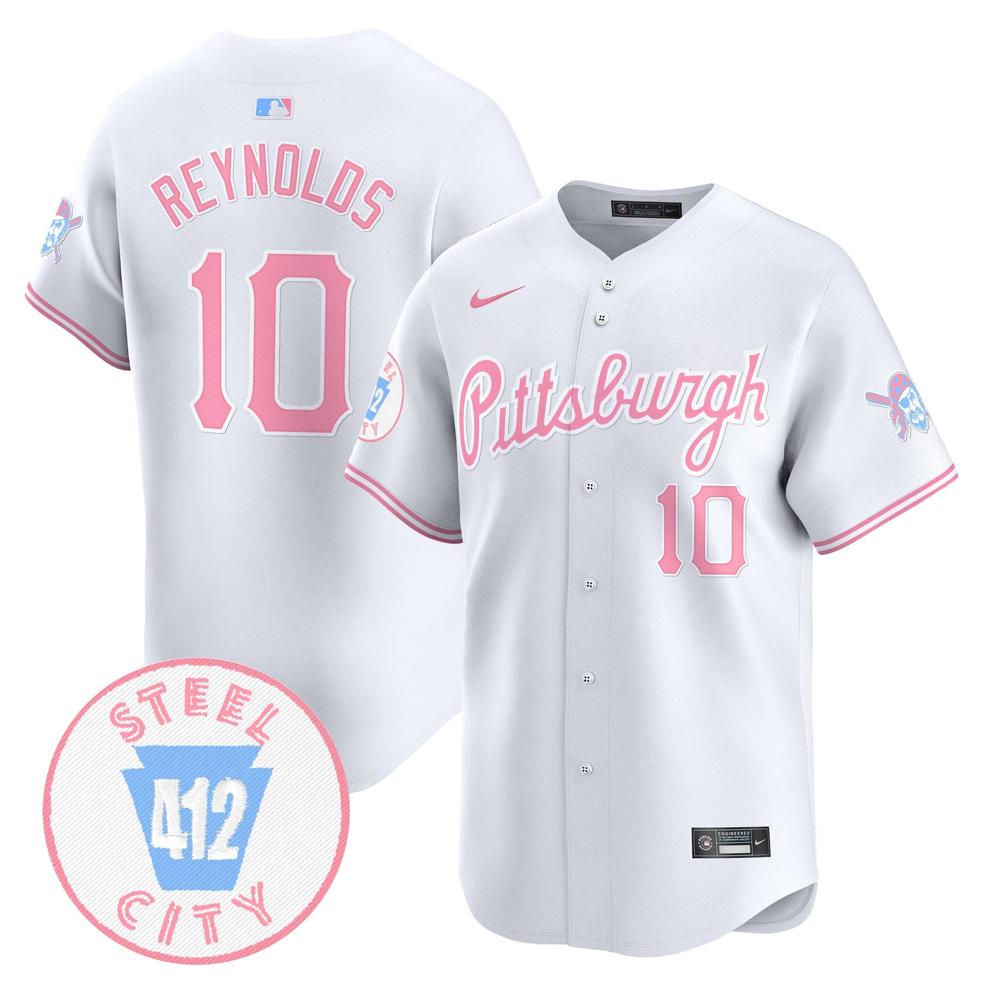 Unisex Pittsburgh Bubblegum Pink Vapor Premier Limited Jersey