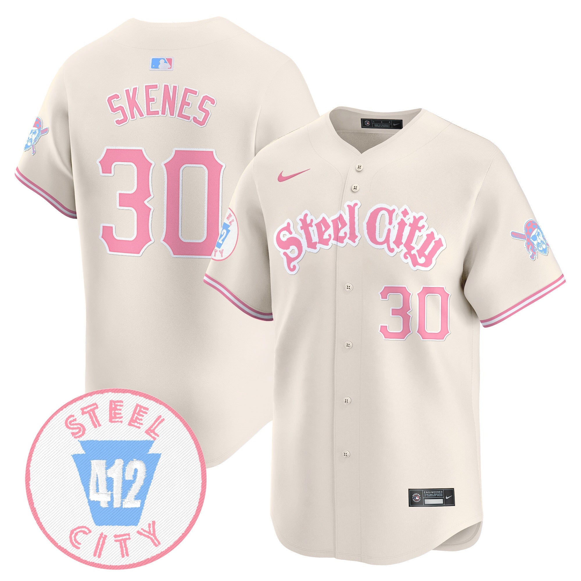 Unisex Pittsburgh Bubblegum Pink Vapor Premier Limited Jersey V2