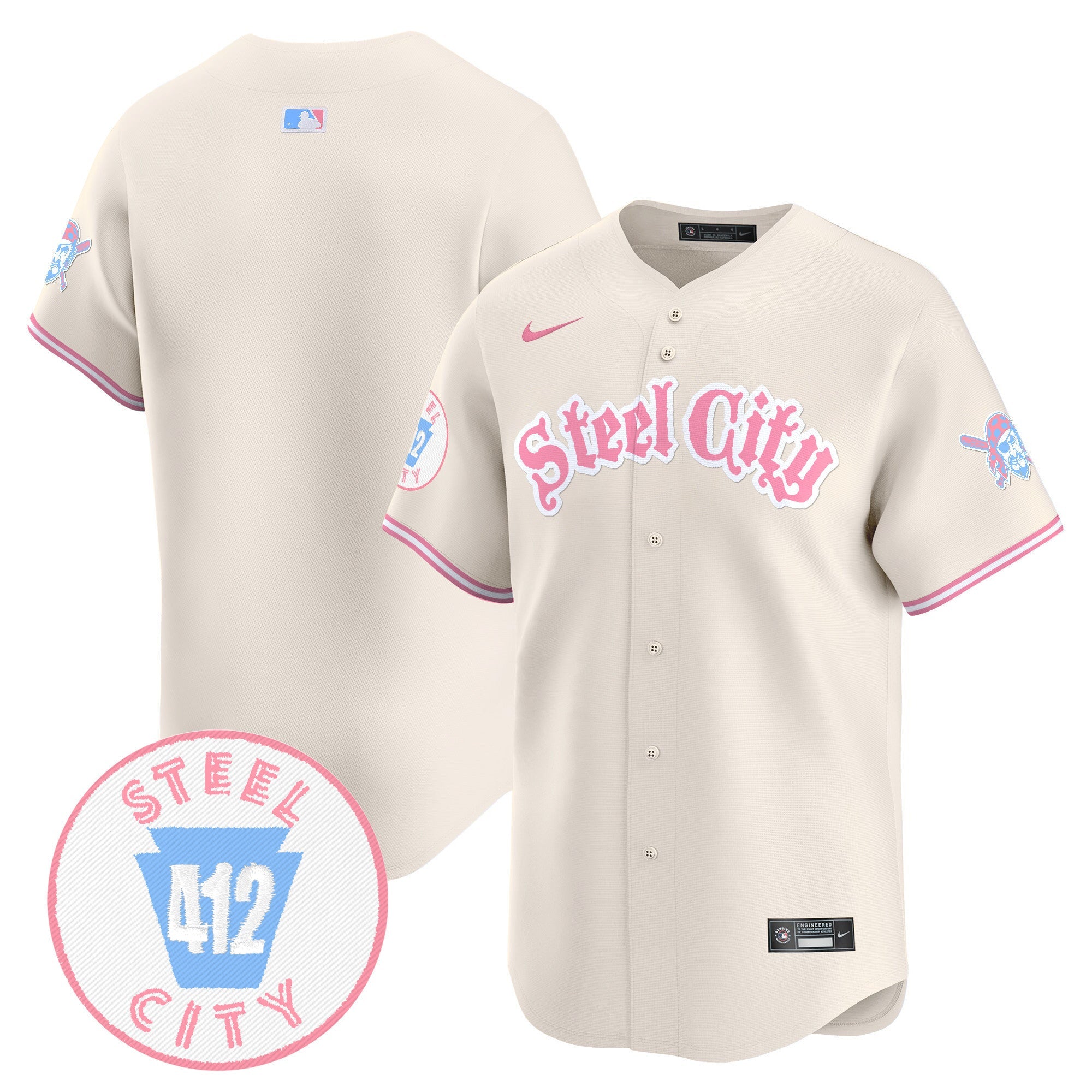 Unisex Pittsburgh Bubblegum Pink Vapor Premier Limited Jersey V2