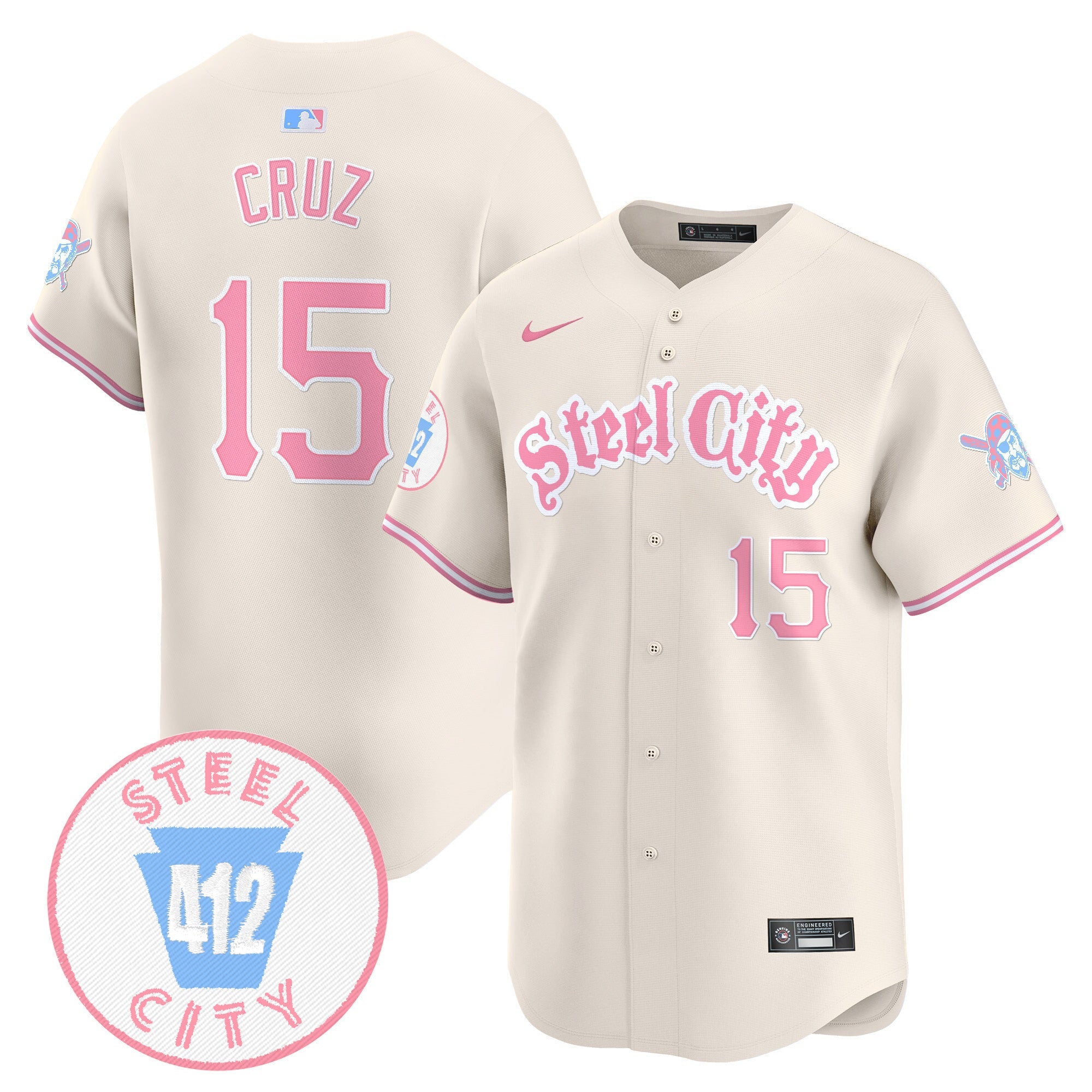 Unisex Pittsburgh Bubblegum Pink Vapor Premier Limited Jersey V2