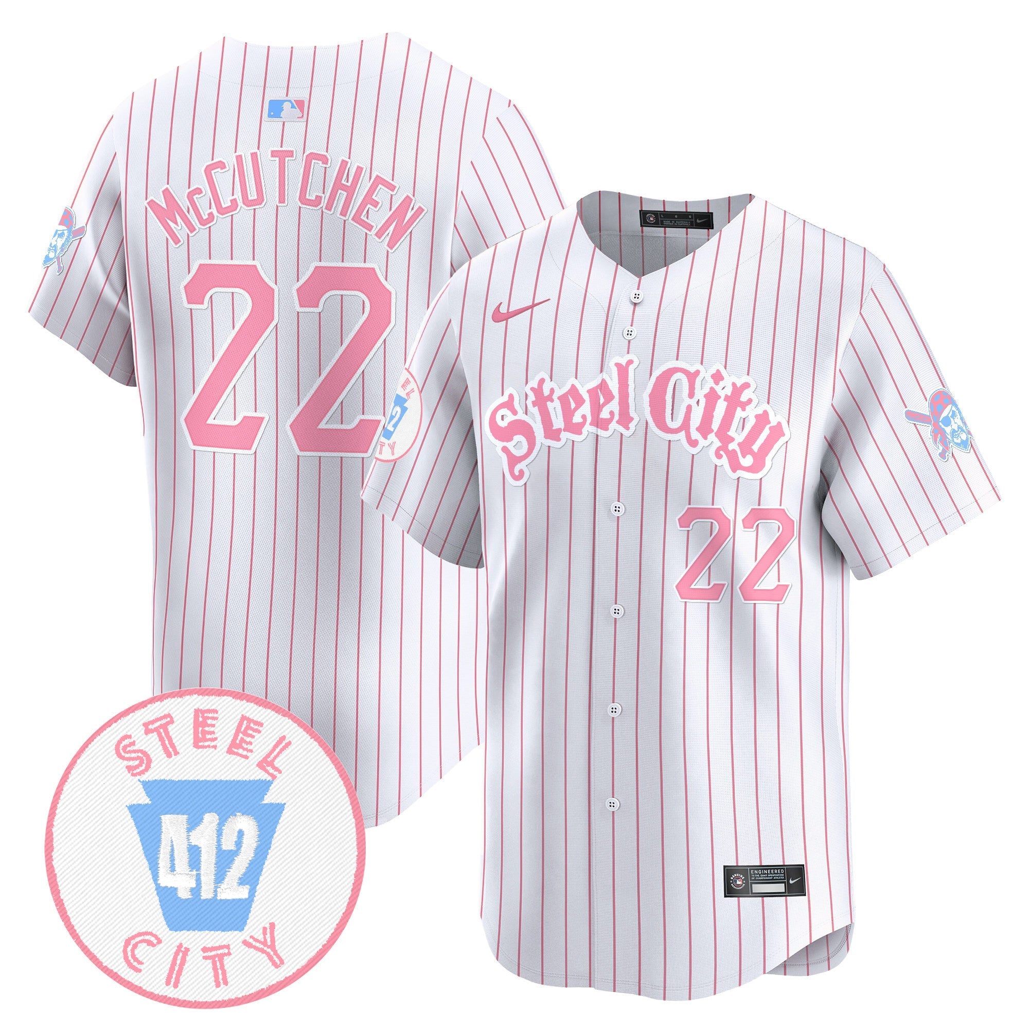 Unisex Pittsburgh Bubblegum Pink Vapor Premier Limited Jersey V2