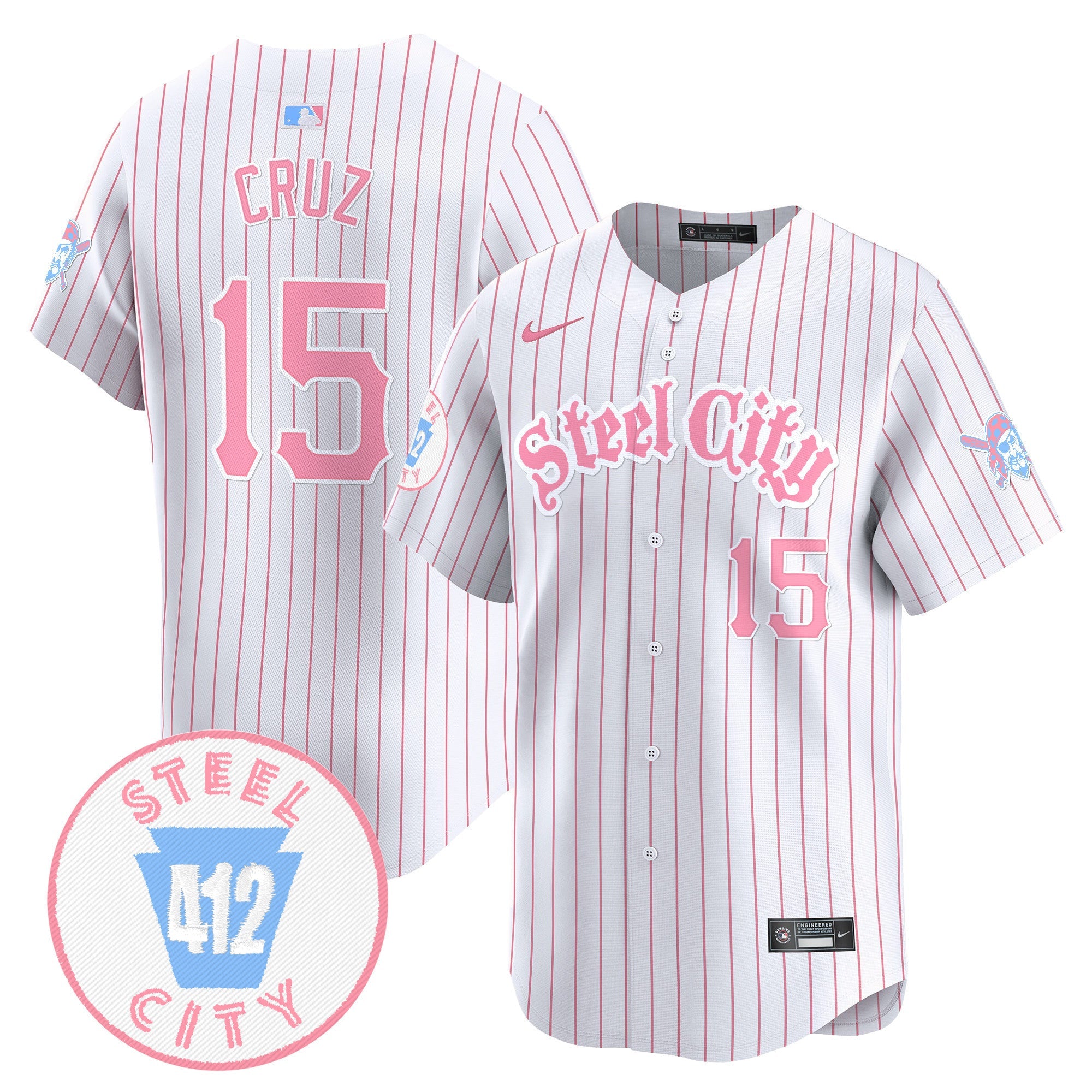 Unisex Pittsburgh Bubblegum Pink Vapor Premier Limited Jersey V2