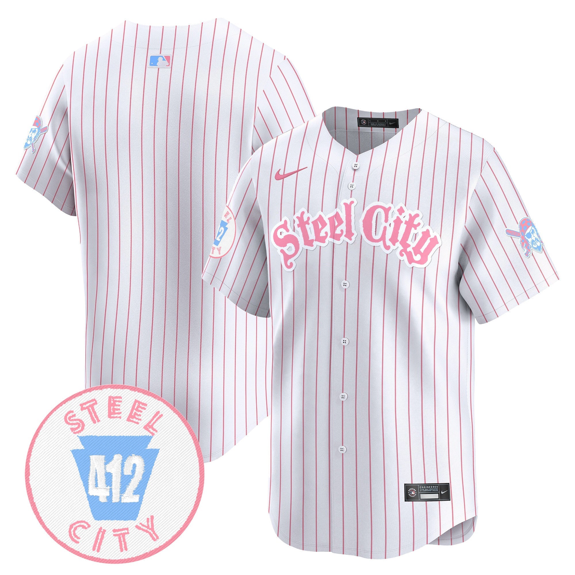 Unisex Pittsburgh Bubblegum Pink Vapor Premier Limited Jersey V2