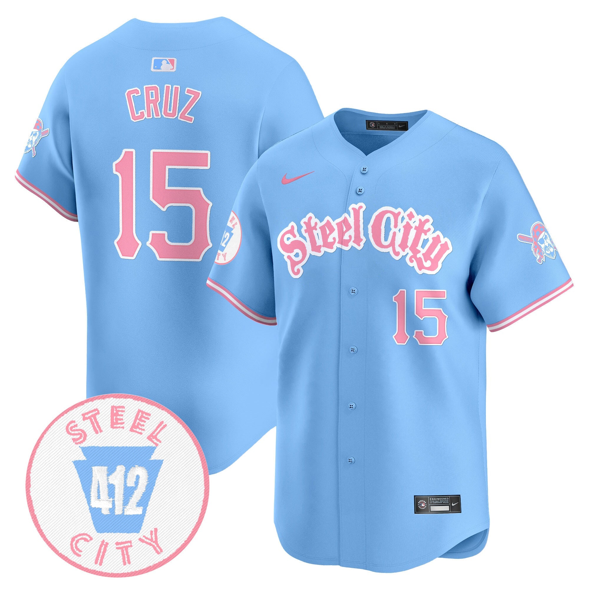 Unisex Pittsburgh Bubblegum Pink Vapor Premier Limited Jersey V2