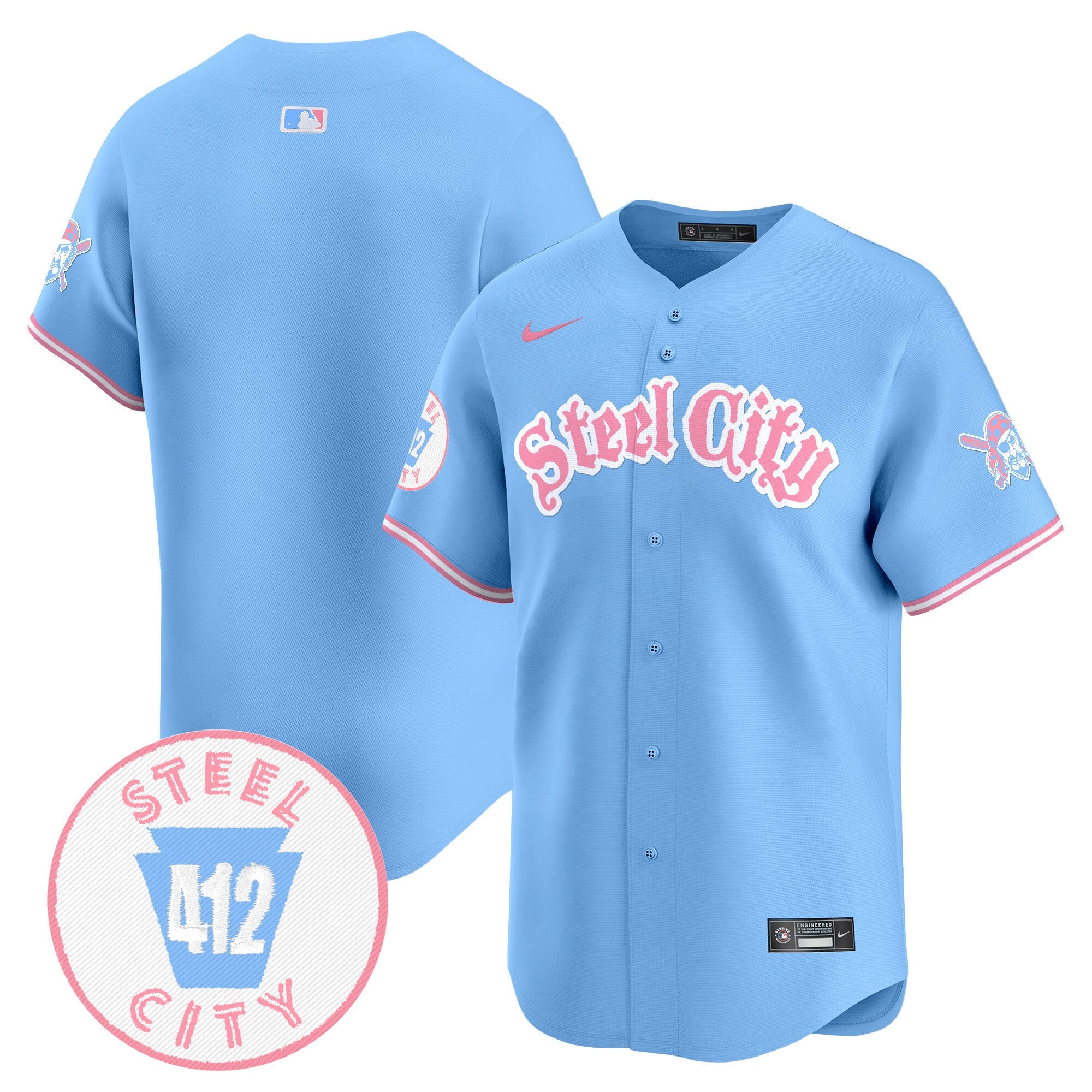 Unisex Pittsburgh Bubblegum Pink Vapor Premier Limited Jersey V2