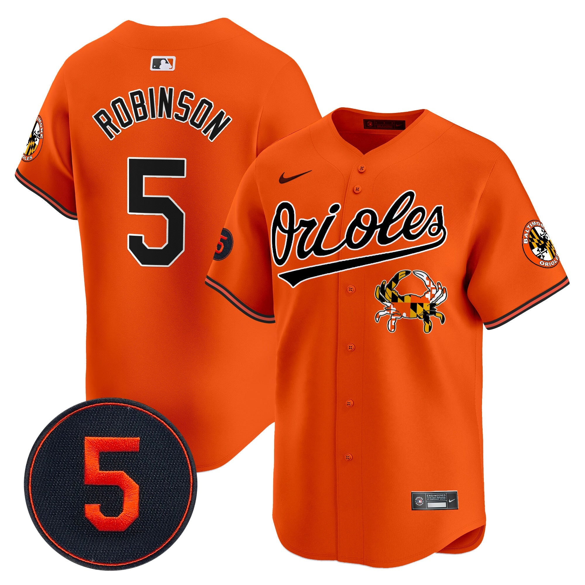 Men’s Baltimore Robinson Patch Vapor Premier Limited Jersey V9