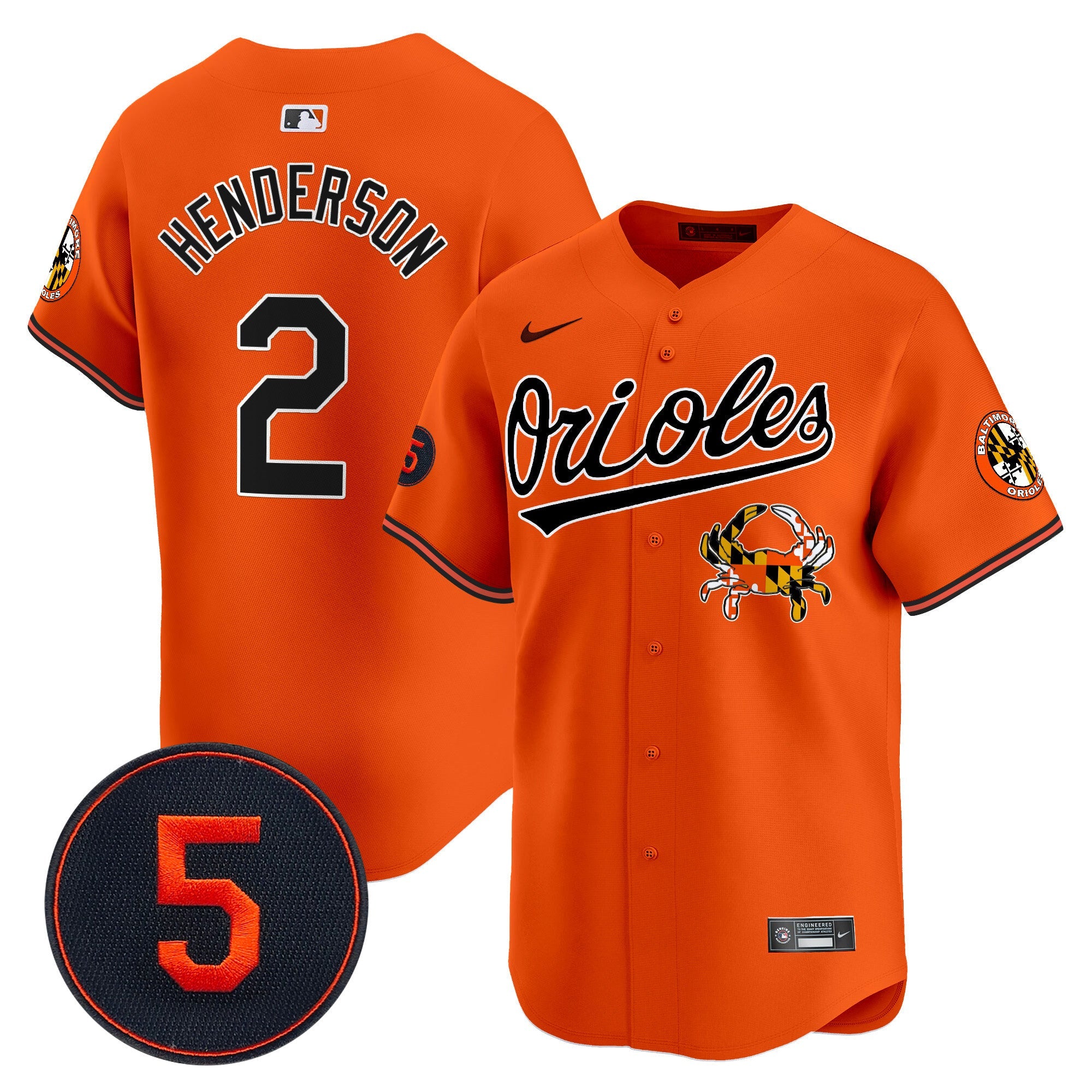 Men’s Baltimore Robinson Patch Vapor Premier Limited Jersey V9