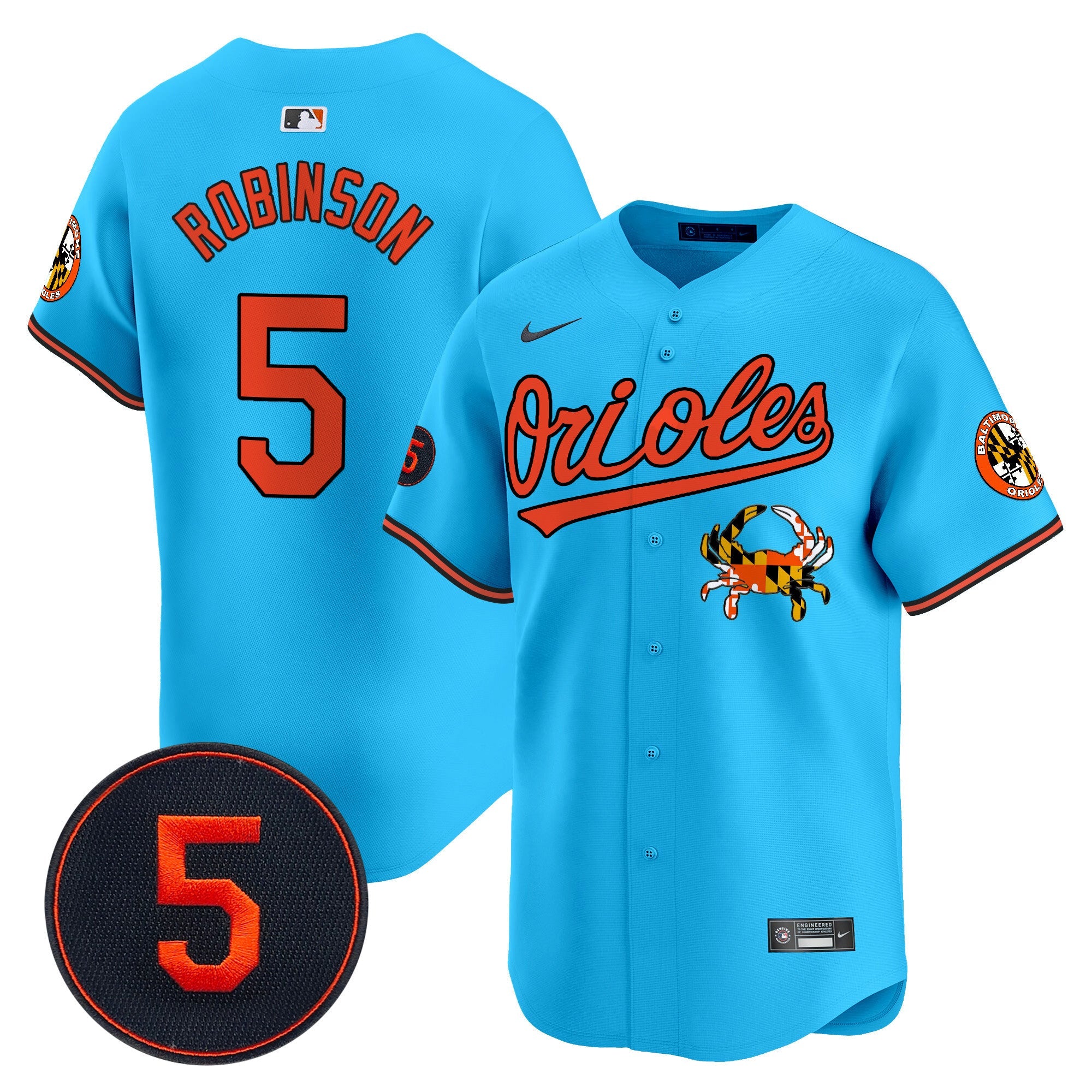Men’s Baltimore Robinson Patch Vapor Premier Limited Jersey V9