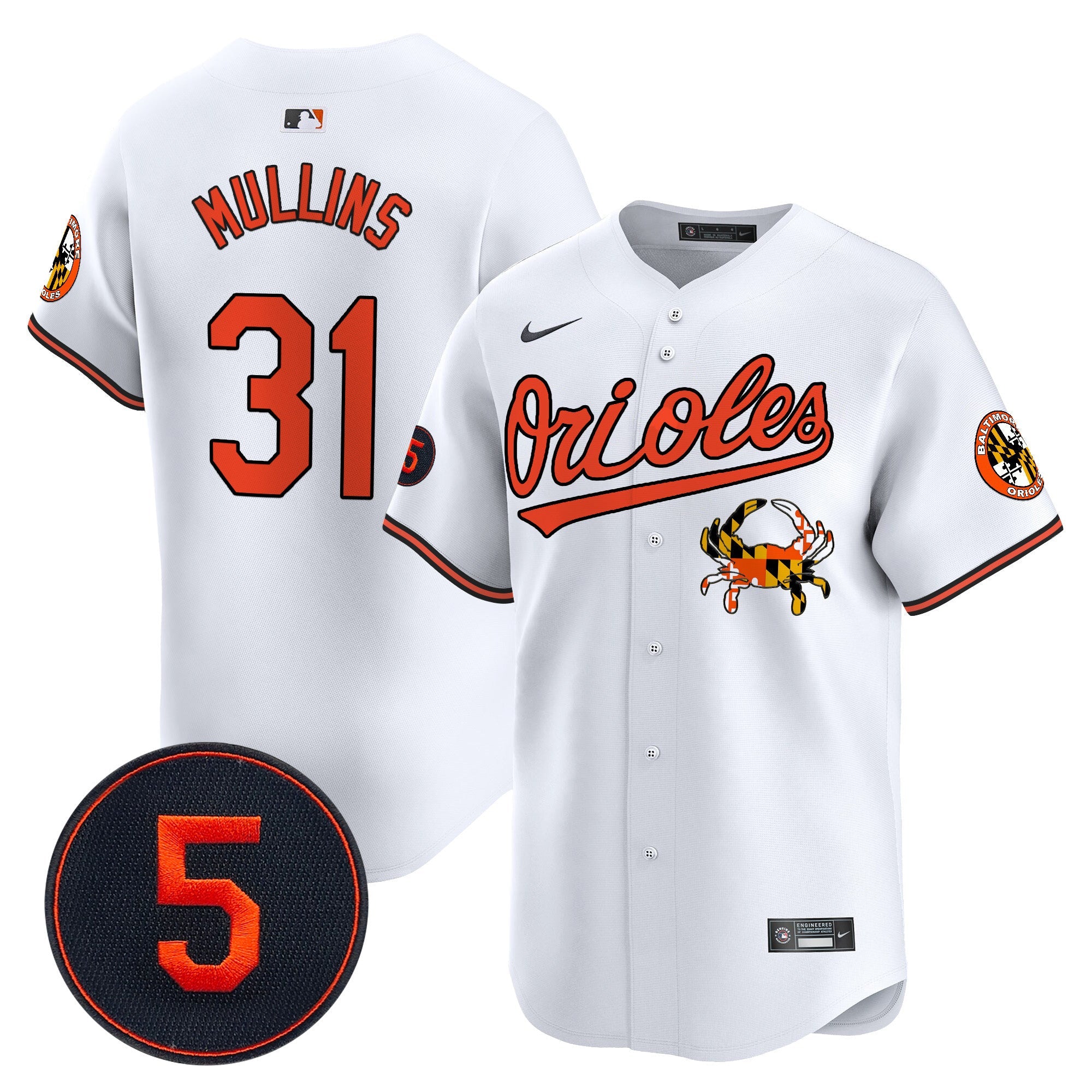 Men’s Baltimore Robinson Patch Vapor Premier Limited Jersey V9