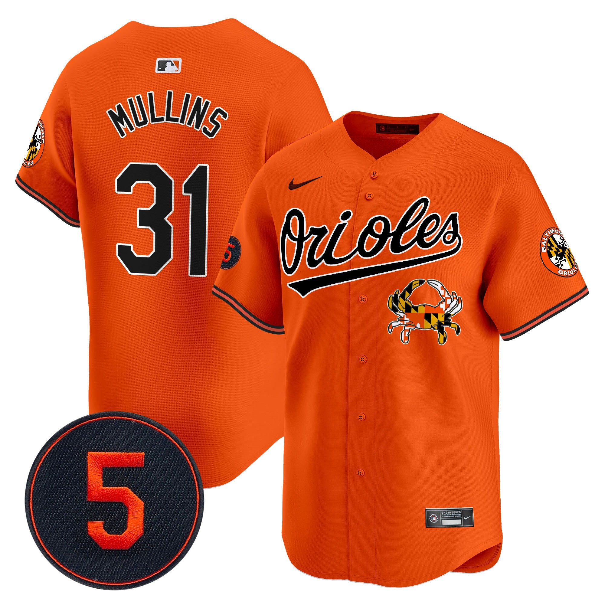 Men’s Baltimore Robinson Patch Vapor Premier Limited Jersey V9