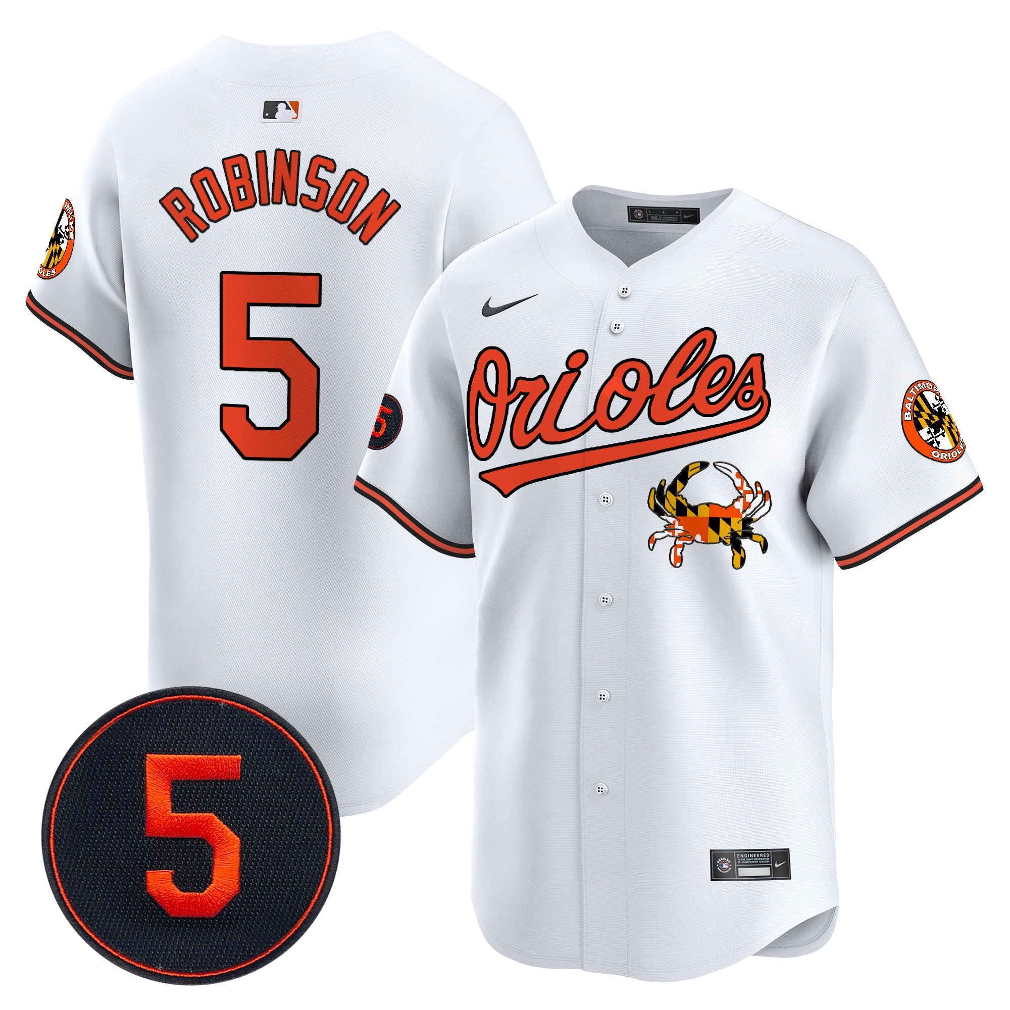 Men’s Baltimore Robinson Patch Vapor Premier Limited Jersey V9