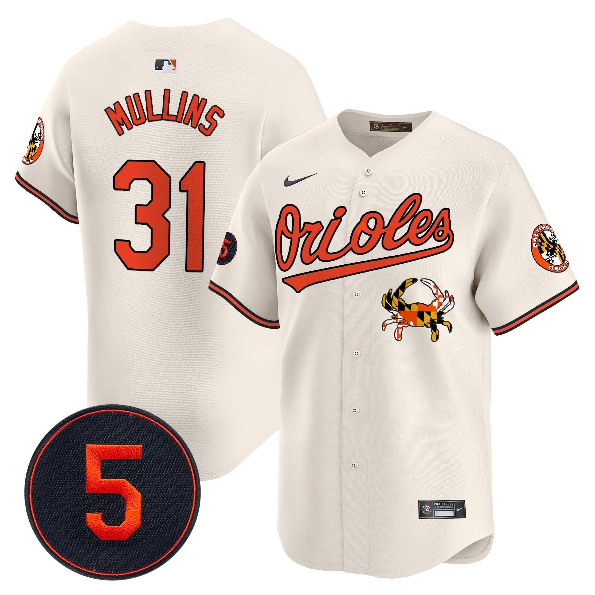 Men’s Baltimore Robinson Patch Vapor Premier Limited Jersey V9