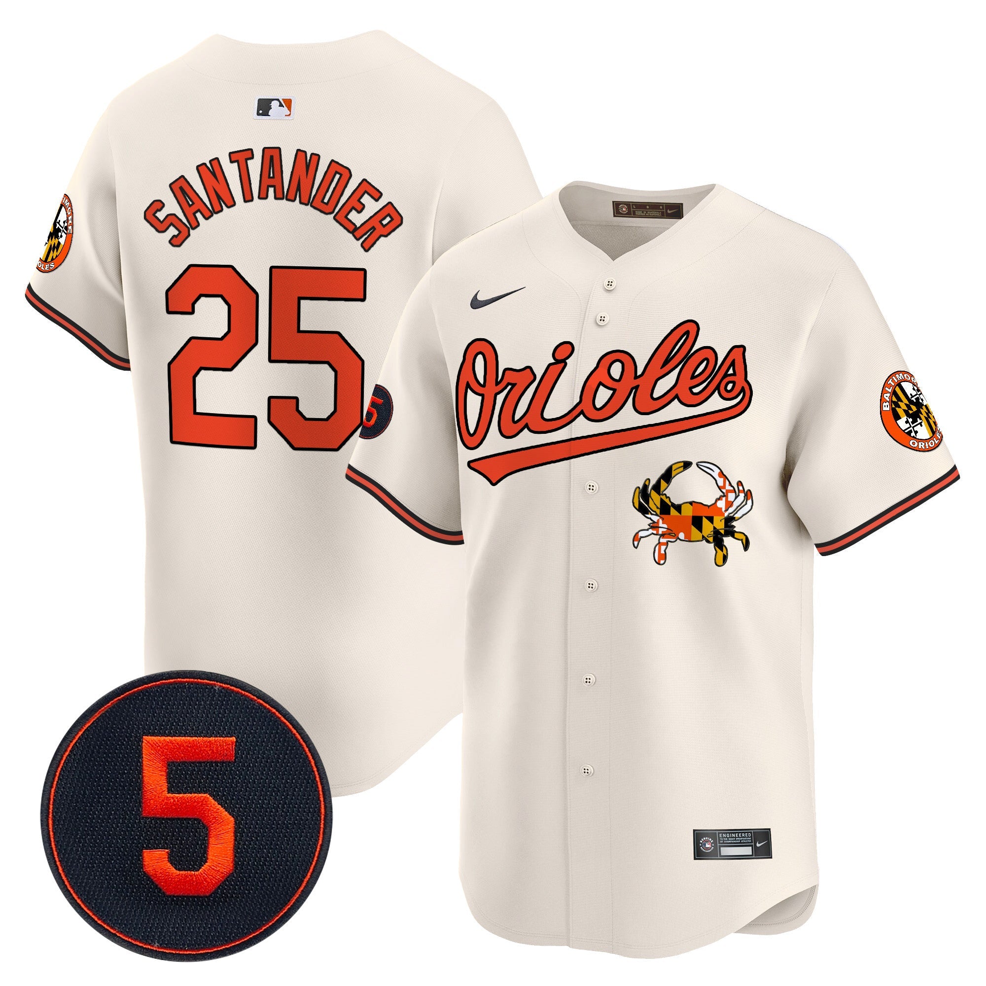 Men’s Baltimore Robinson Patch Vapor Premier Limited Jersey V9