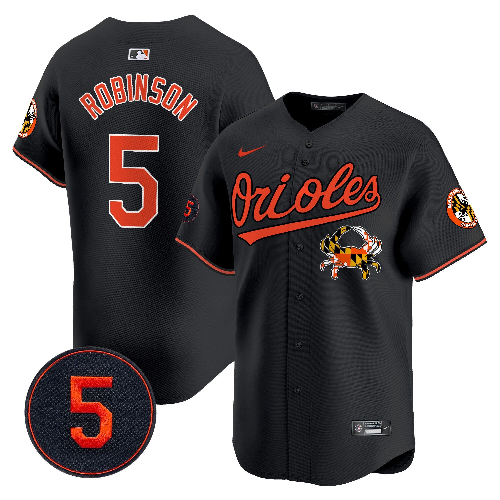 Men’s Baltimore Robinson Patch Vapor Premier Limited Jersey V9