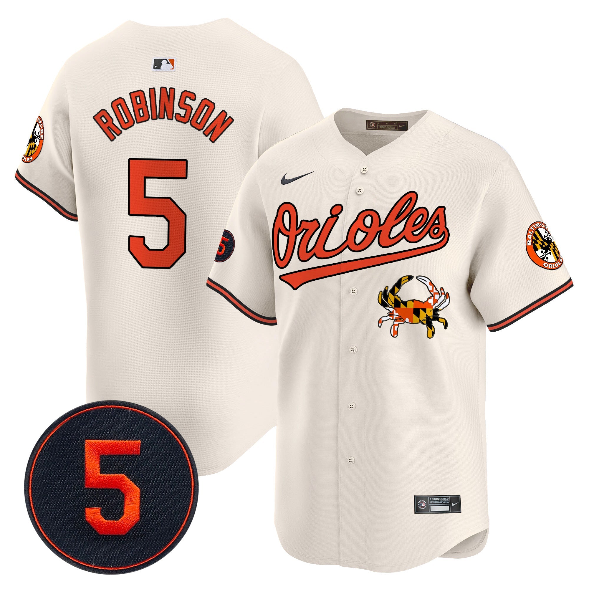 Men’s Baltimore Robinson Patch Vapor Premier Limited Jersey V9