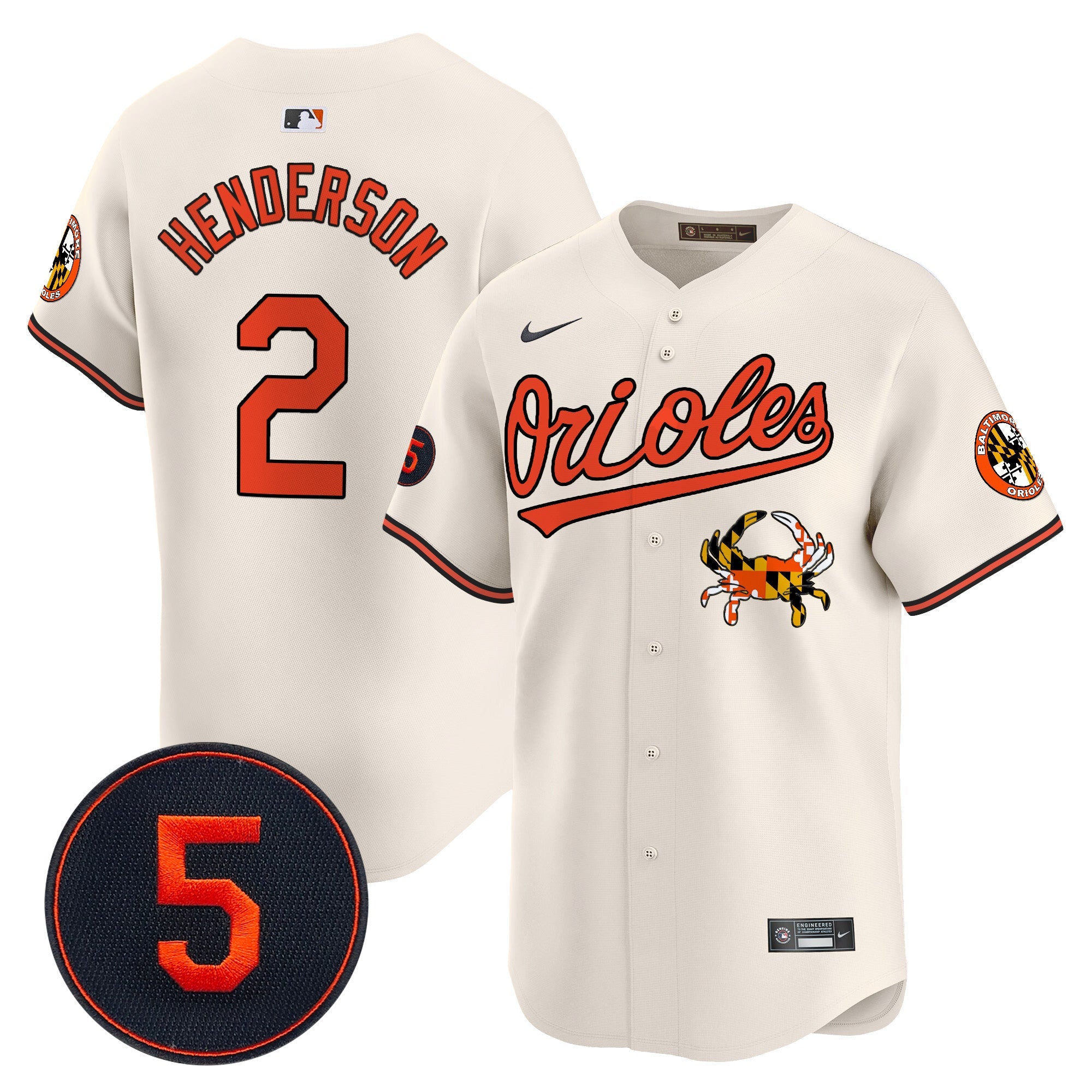 Men’s Baltimore Robinson Patch Vapor Premier Limited Jersey V9
