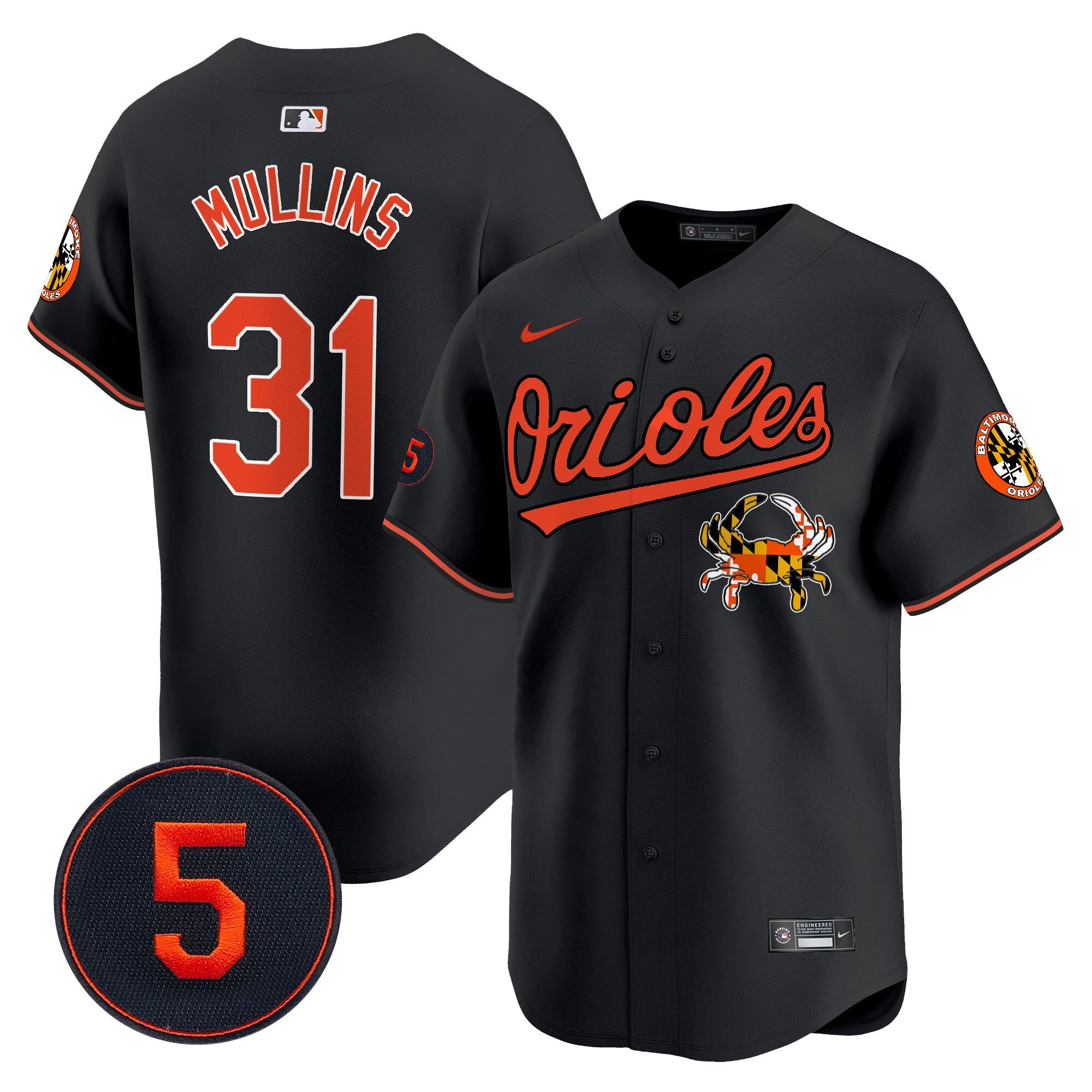 Men’s Baltimore Robinson Patch Vapor Premier Limited Jersey V9