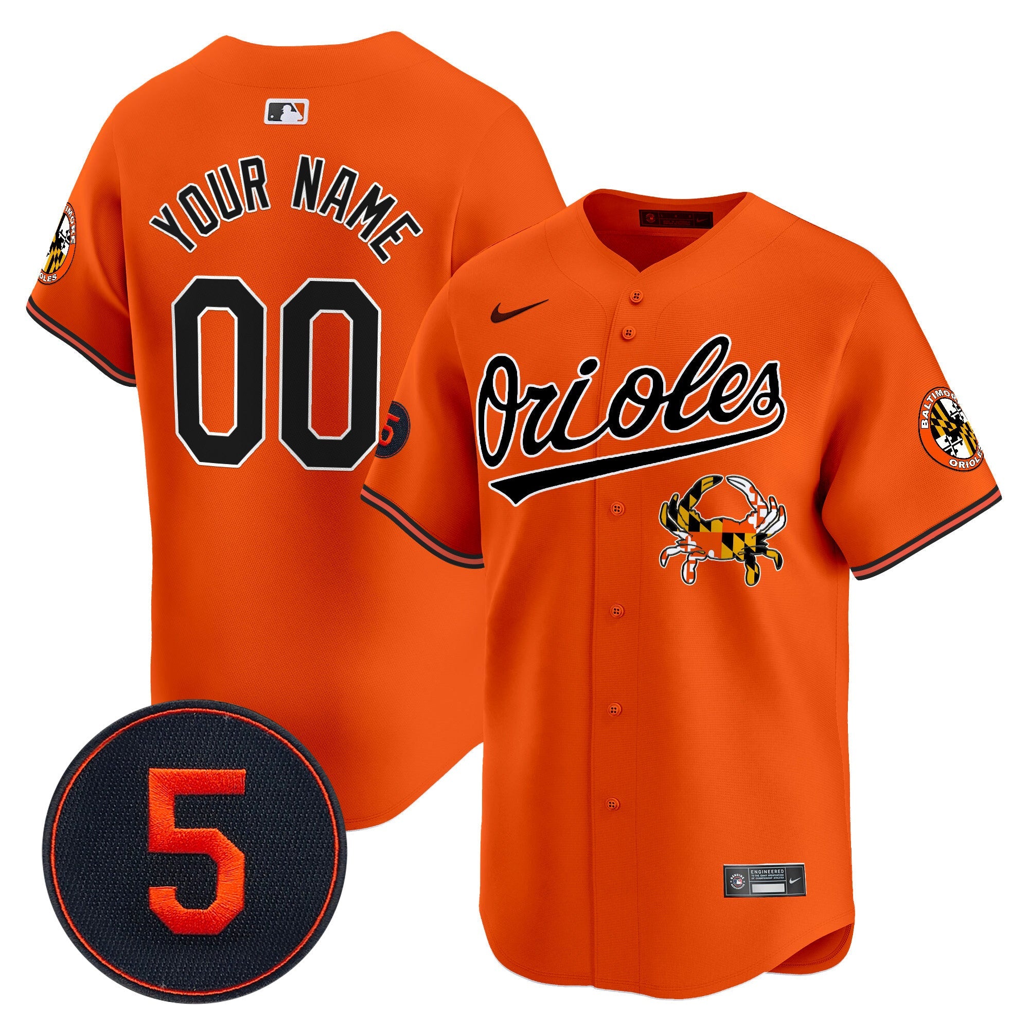 Baltimore Robinson Patch Vapor Premier Limited Custom Jersey V9