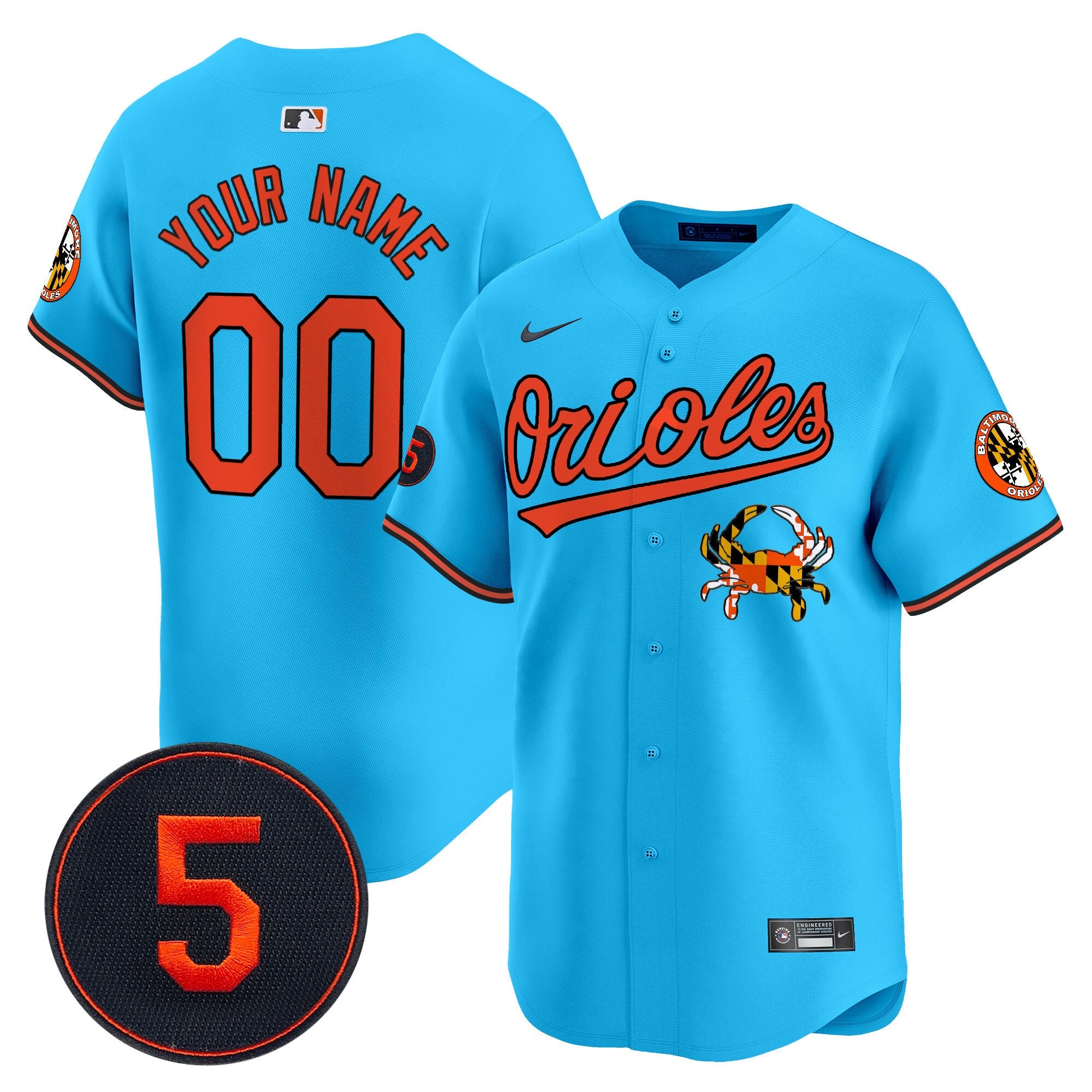 Baltimore Robinson Patch Vapor Premier Limited Custom Jersey V9