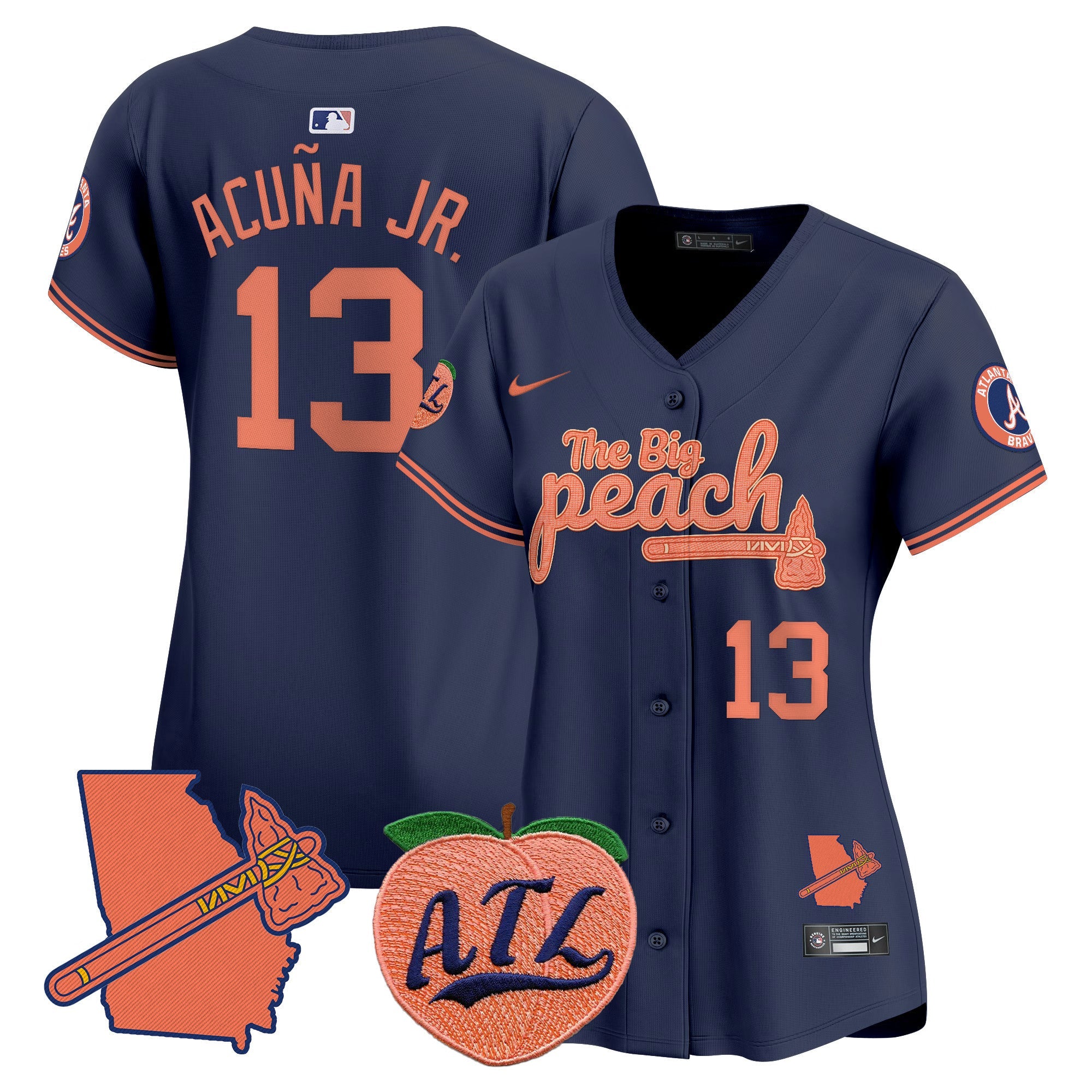 Women’s Atlanta The Big Peach Vapor Premier Limited Jersey V2
