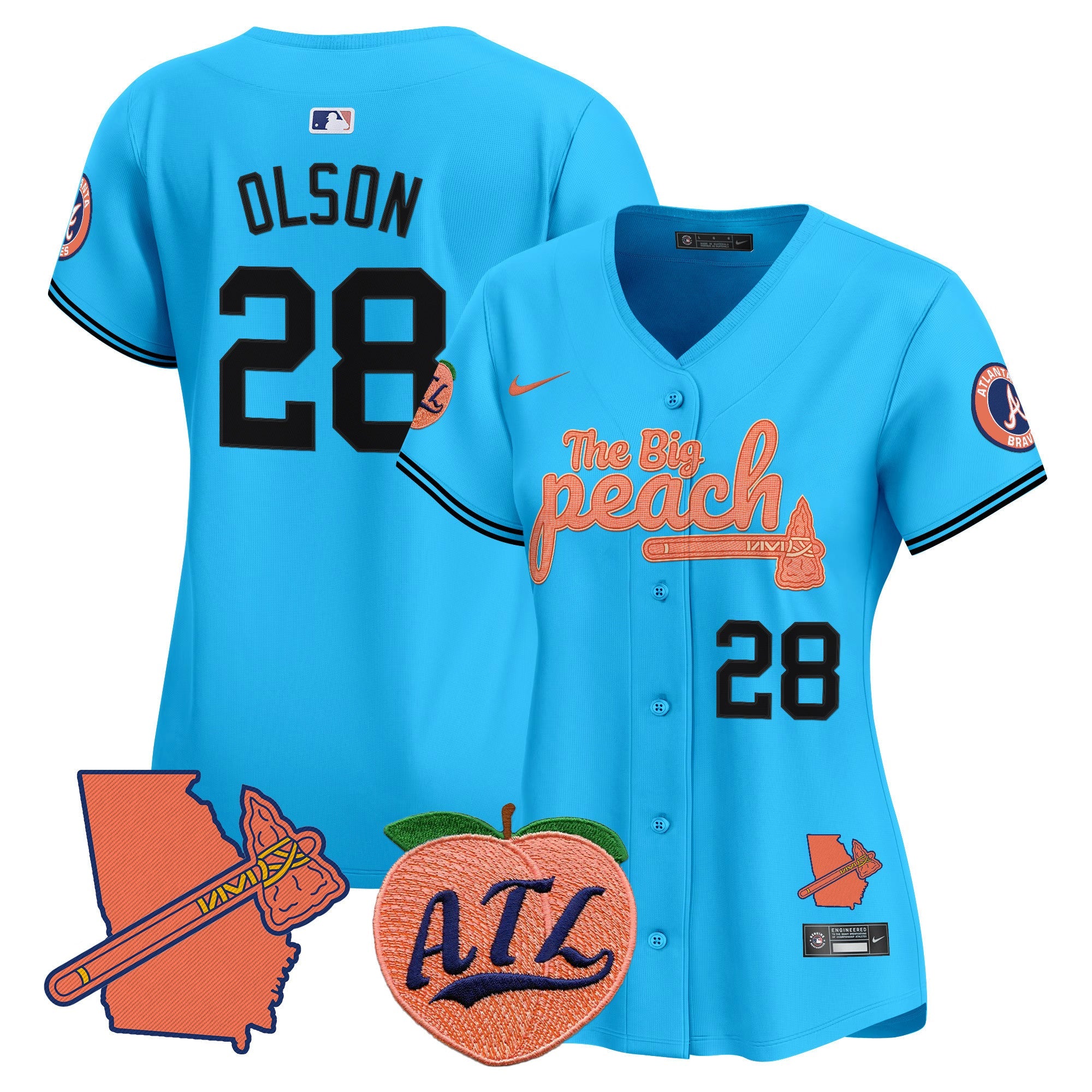 Women’s Atlanta The Big Peach Vapor Premier Limited Jersey V2