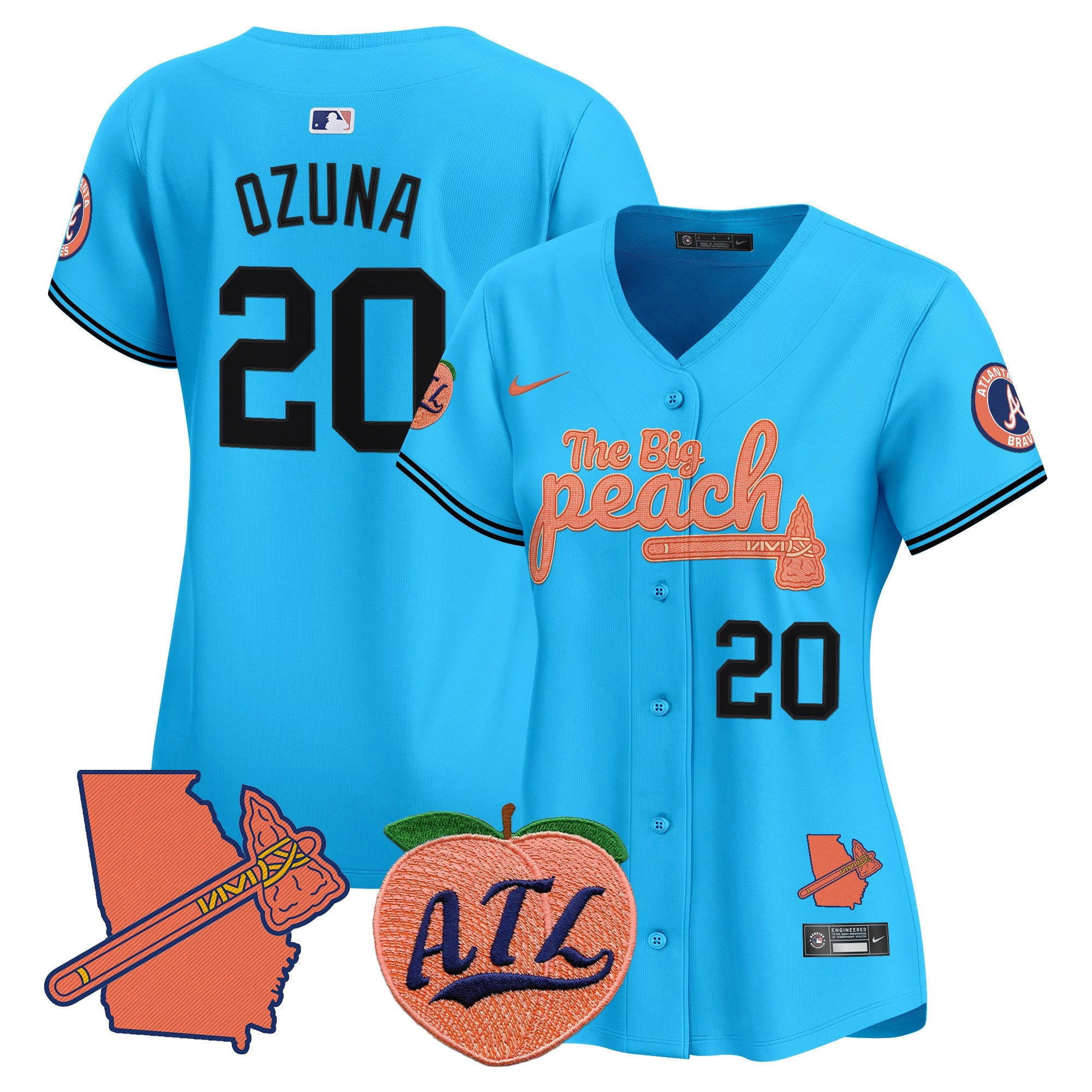 Women’s Atlanta The Big Peach Vapor Premier Limited Jersey V2