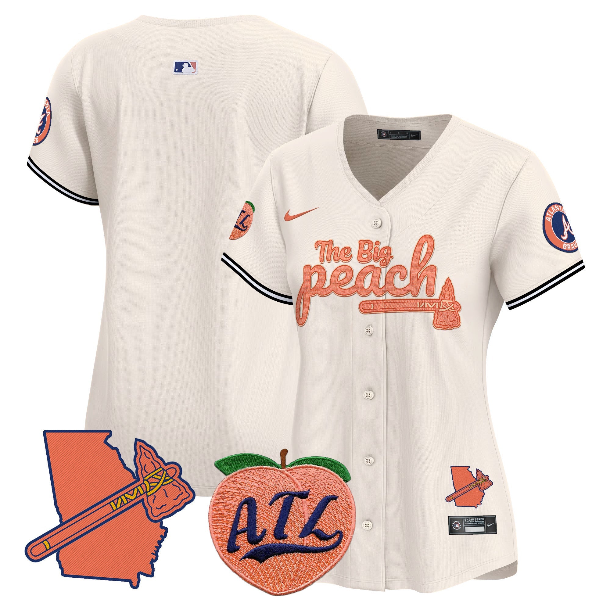 Women’s Atlanta The Big Peach Vapor Premier Limited Jersey V2