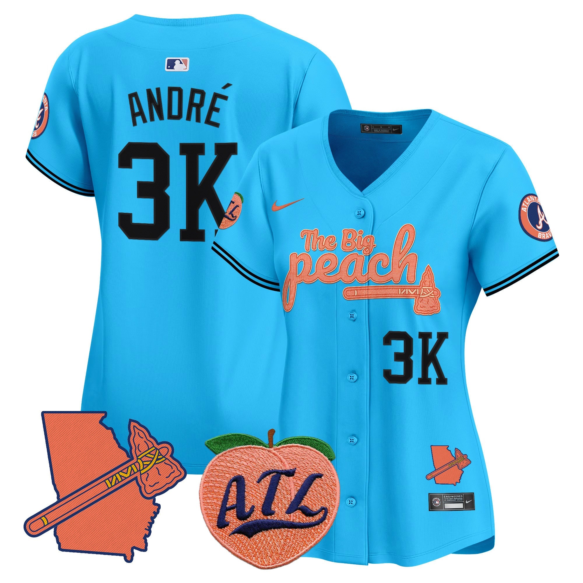 Women’s Atlanta The Big Peach Vapor Premier Limited Jersey V2