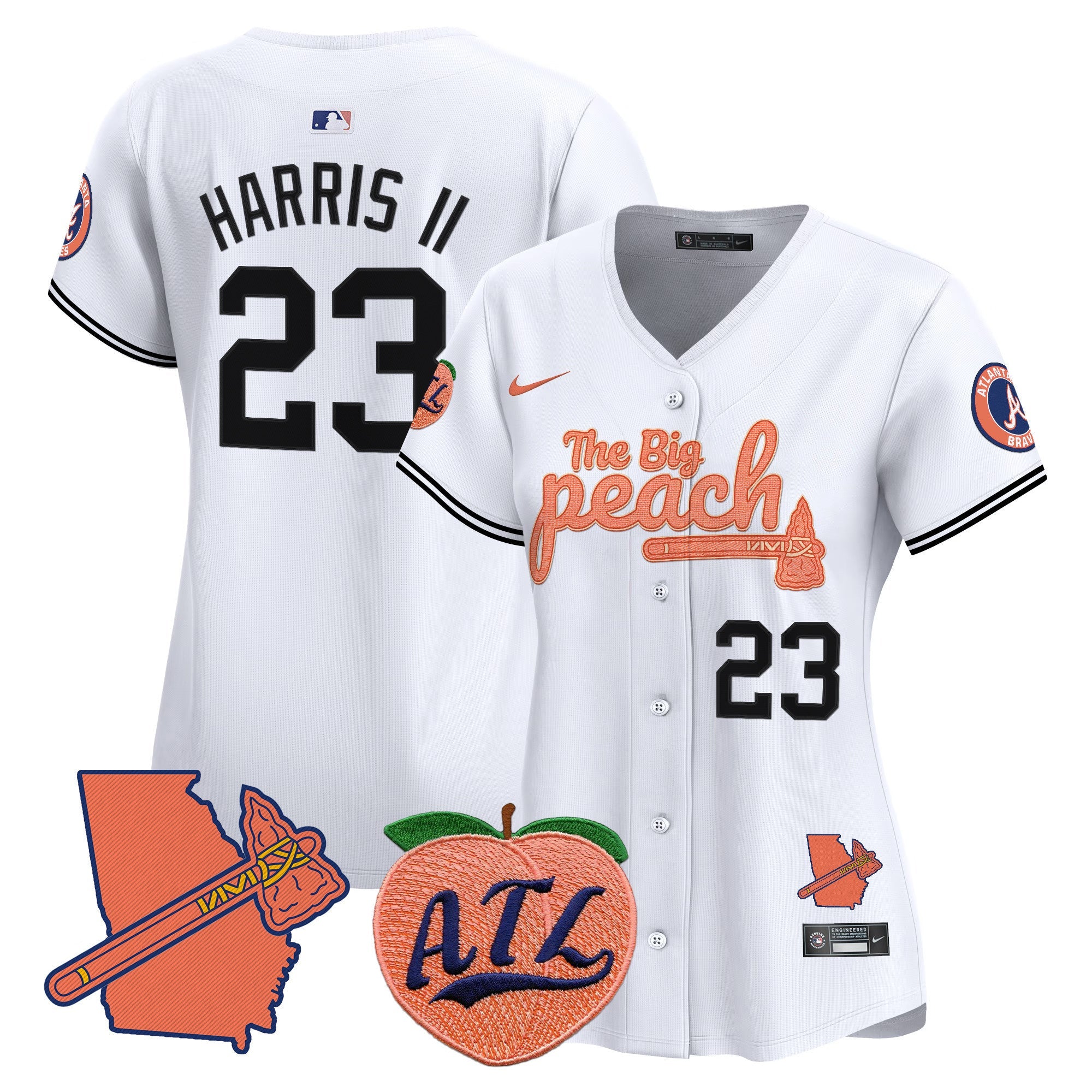 Women’s Atlanta The Big Peach Vapor Premier Limited Jersey V2
