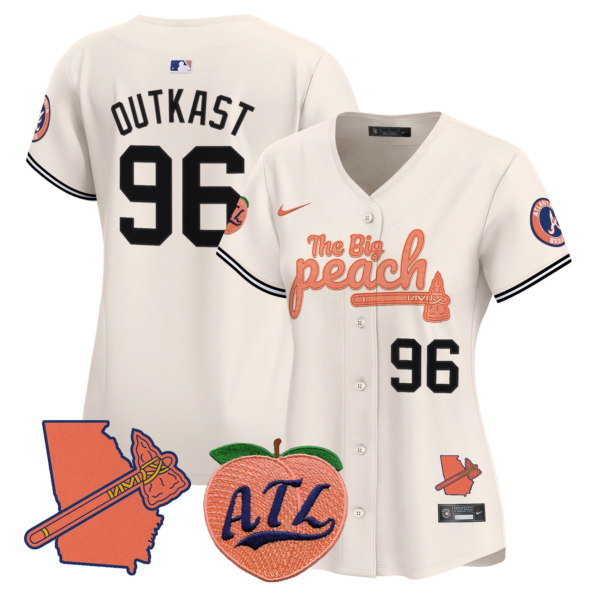 Women’s Atlanta The Big Peach Vapor Premier Limited Jersey V2