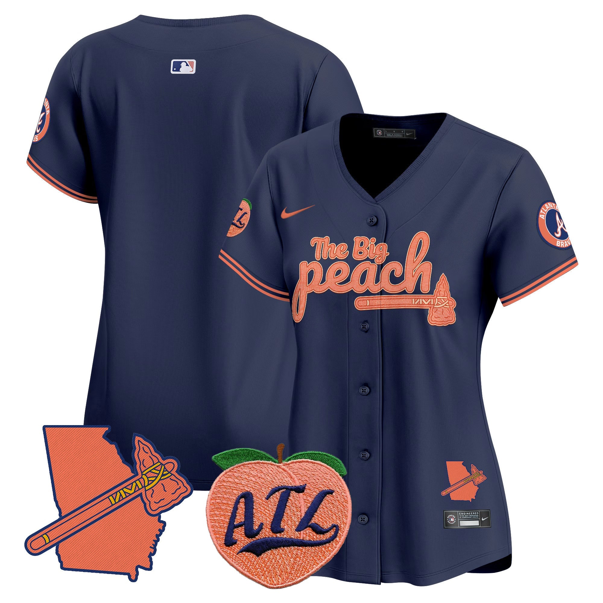 Women’s Atlanta The Big Peach Vapor Premier Limited Jersey V2