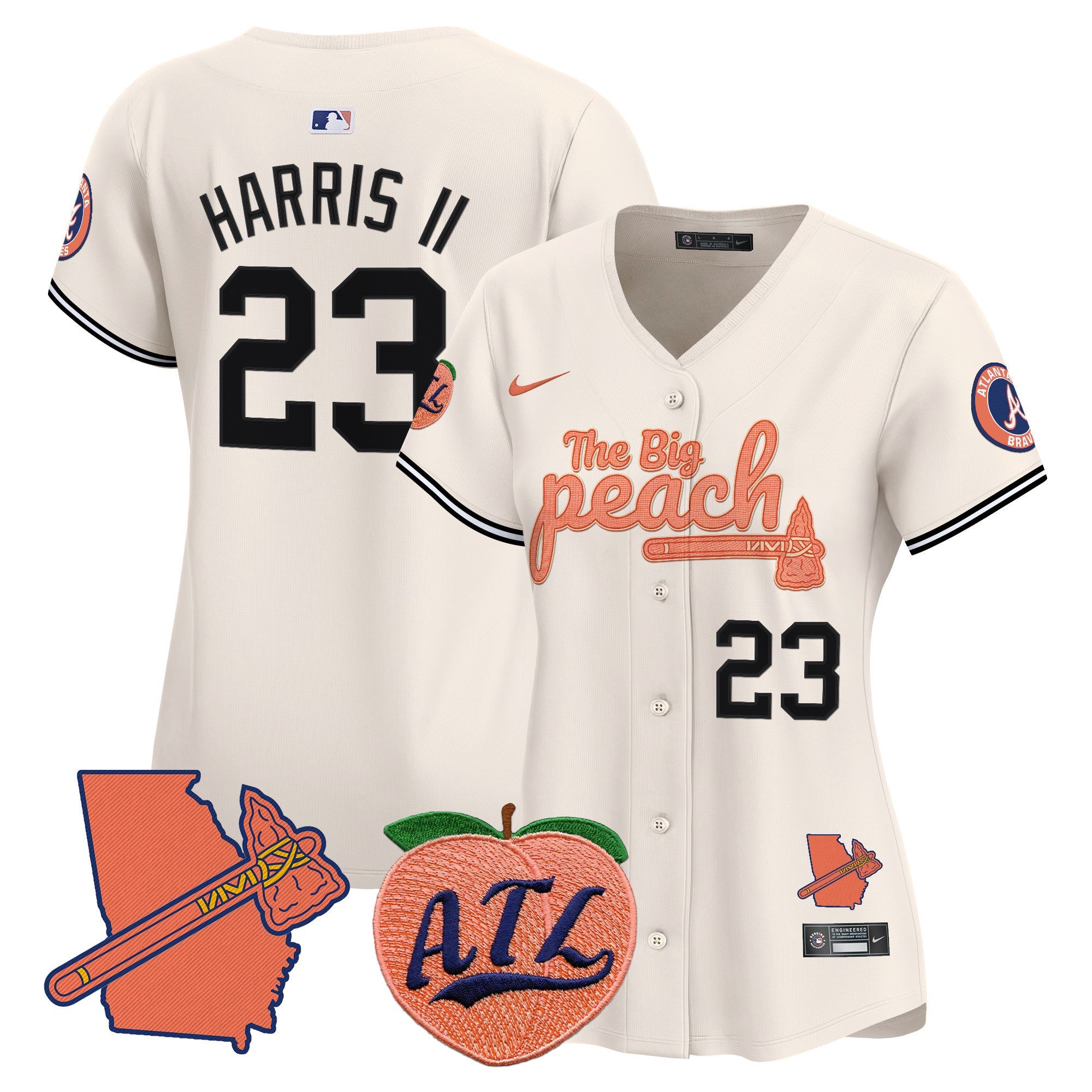 Women’s Atlanta The Big Peach Vapor Premier Limited Jersey V2