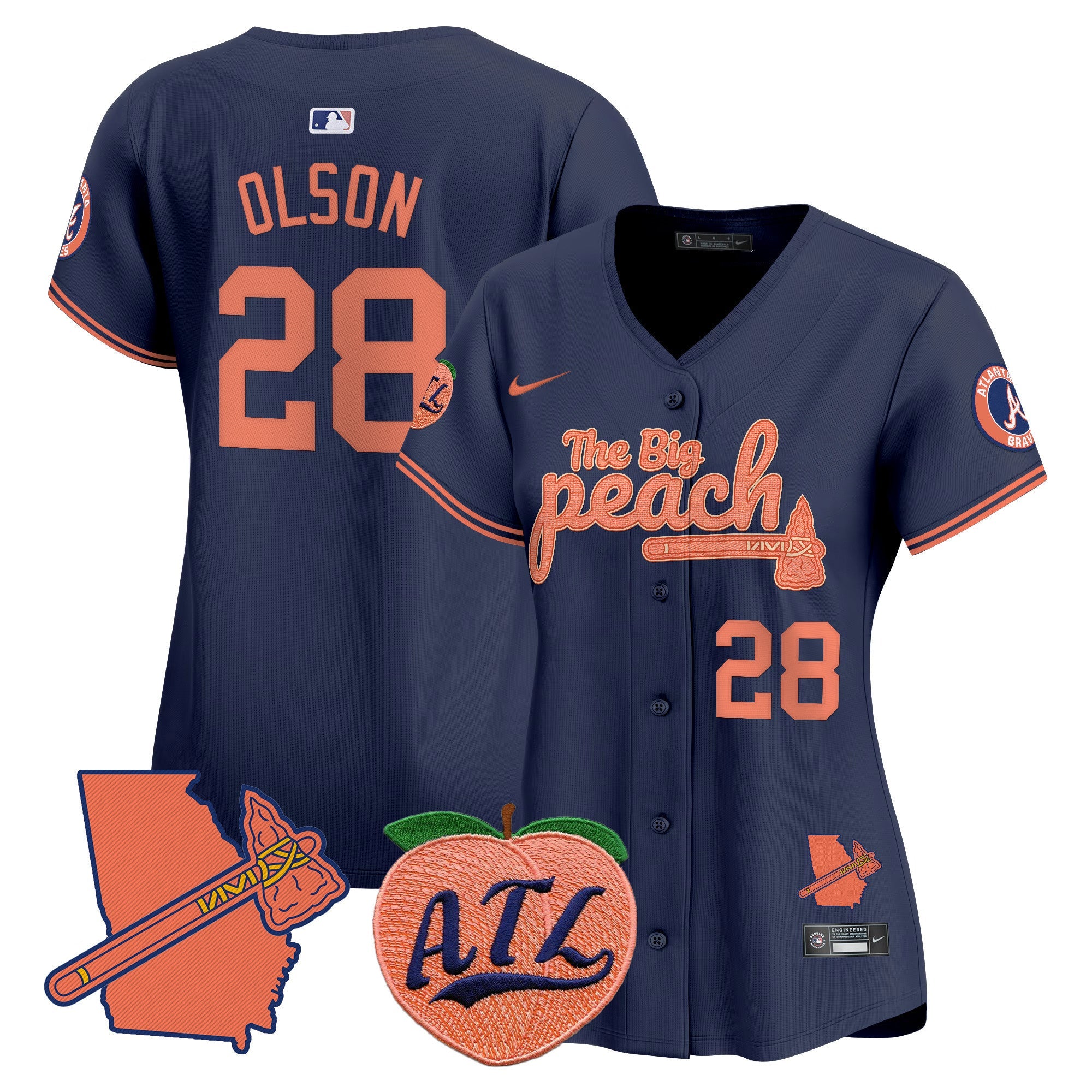 Women’s Atlanta The Big Peach Vapor Premier Limited Jersey V2
