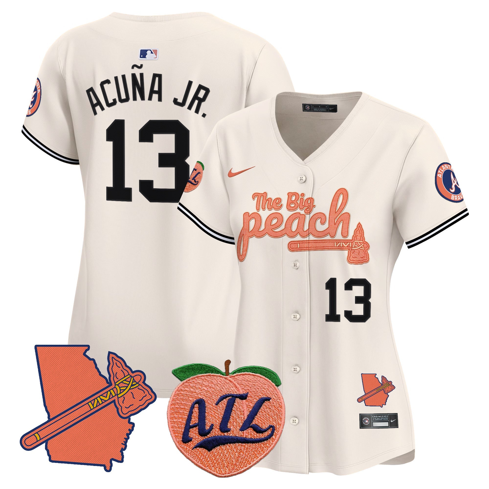Women’s Atlanta The Big Peach Vapor Premier Limited Jersey V2