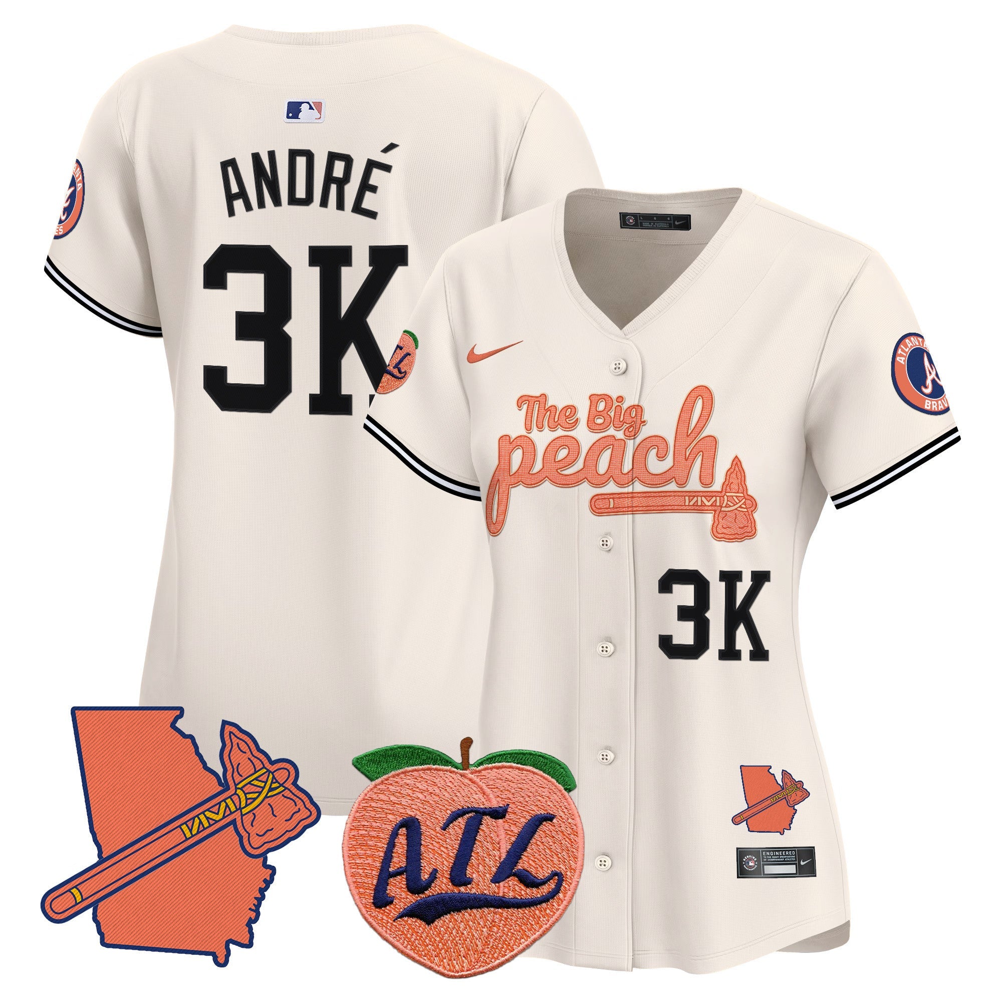 Women’s Atlanta The Big Peach Vapor Premier Limited Jersey V2