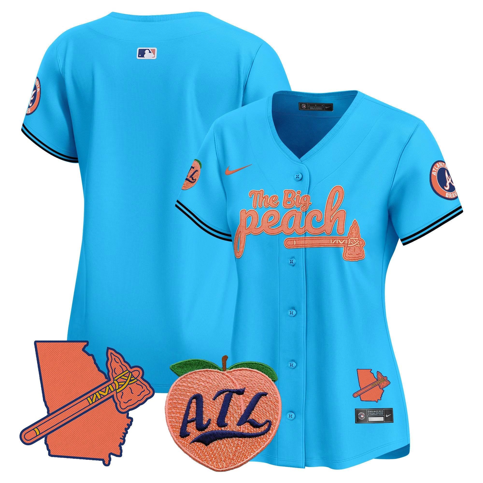 Women’s Atlanta The Big Peach Vapor Premier Limited Jersey V2