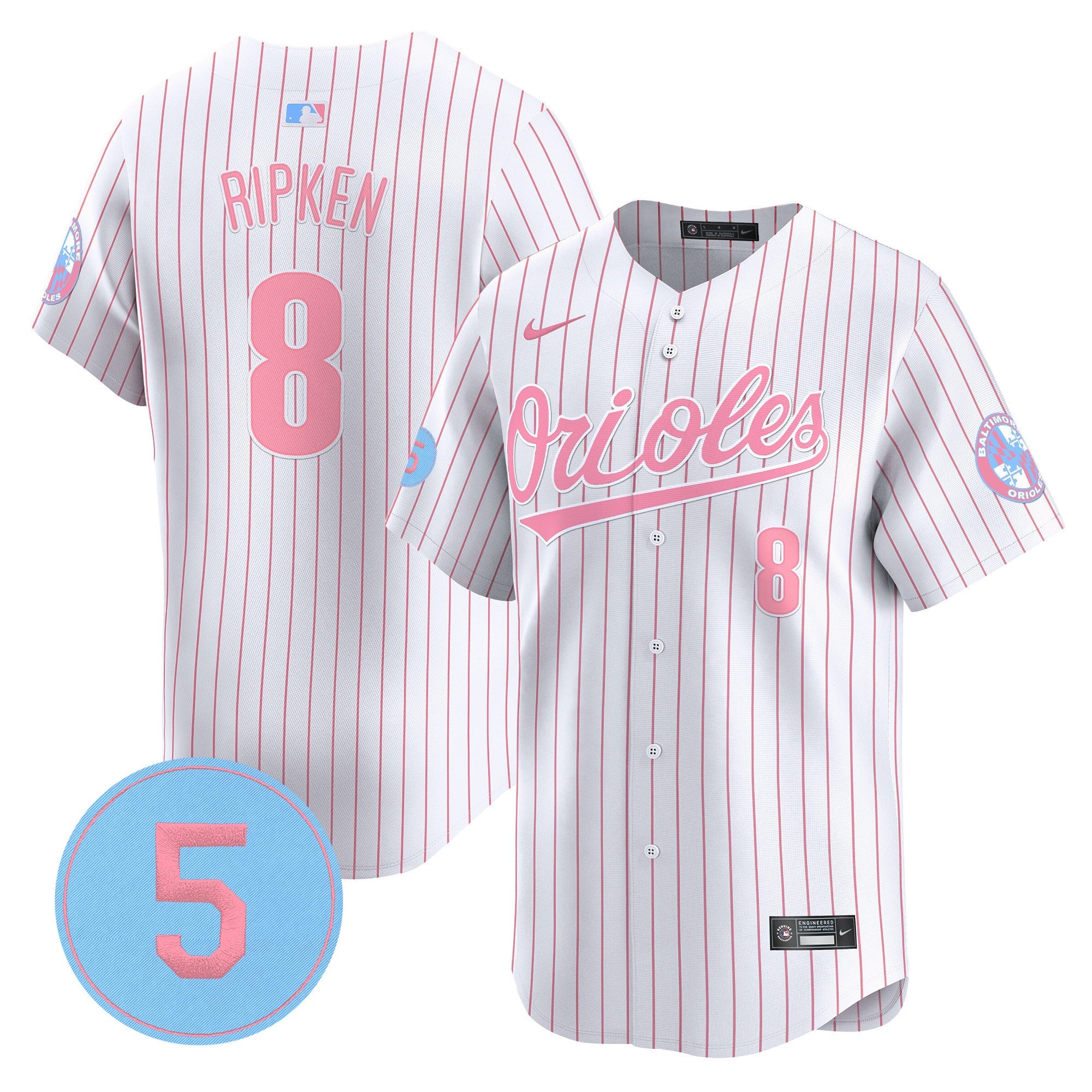 Unisex Bubblegum Pink Robinson Patch Vapor Premier Limited Jersey