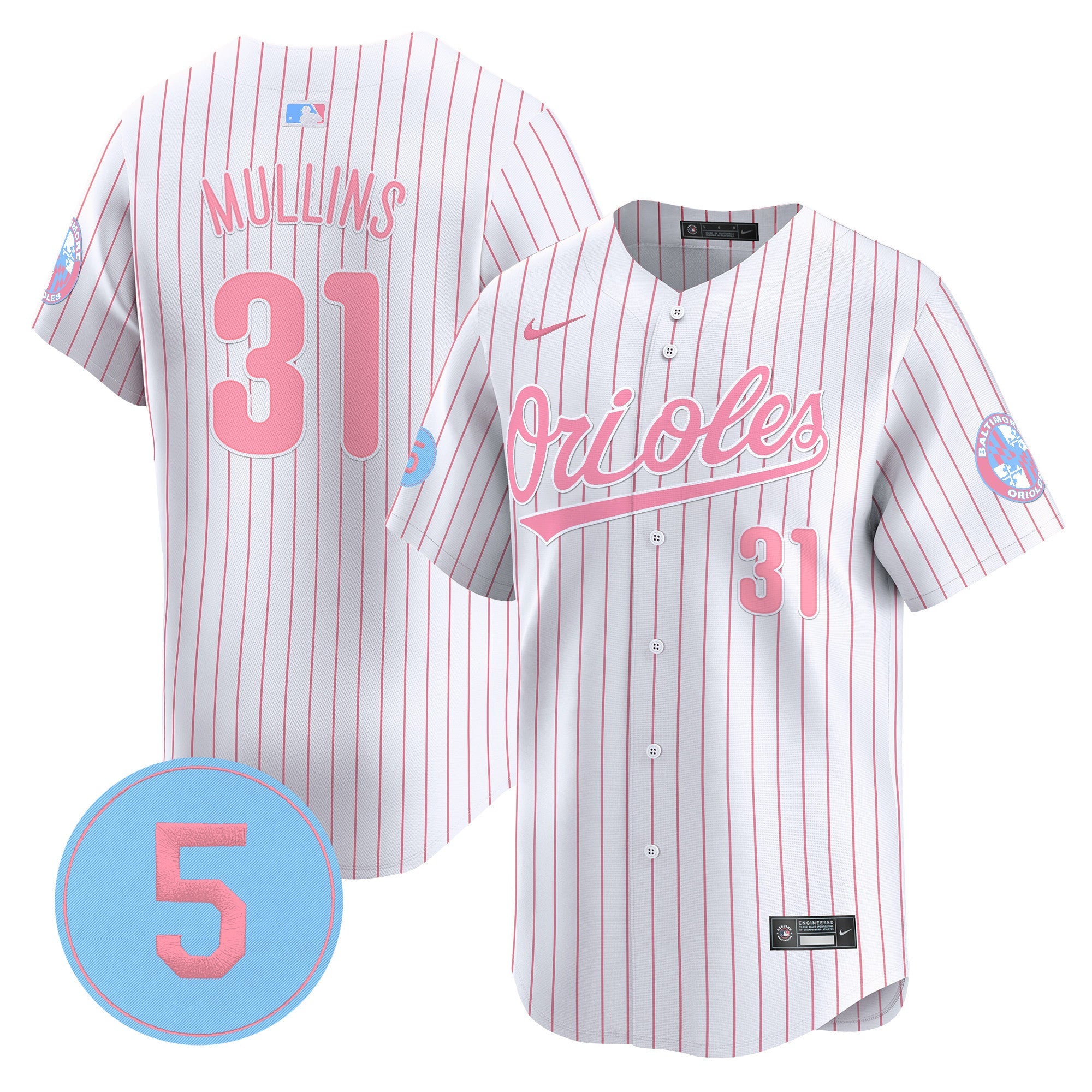 Unisex Bubblegum Pink Robinson Patch Vapor Premier Limited Jersey
