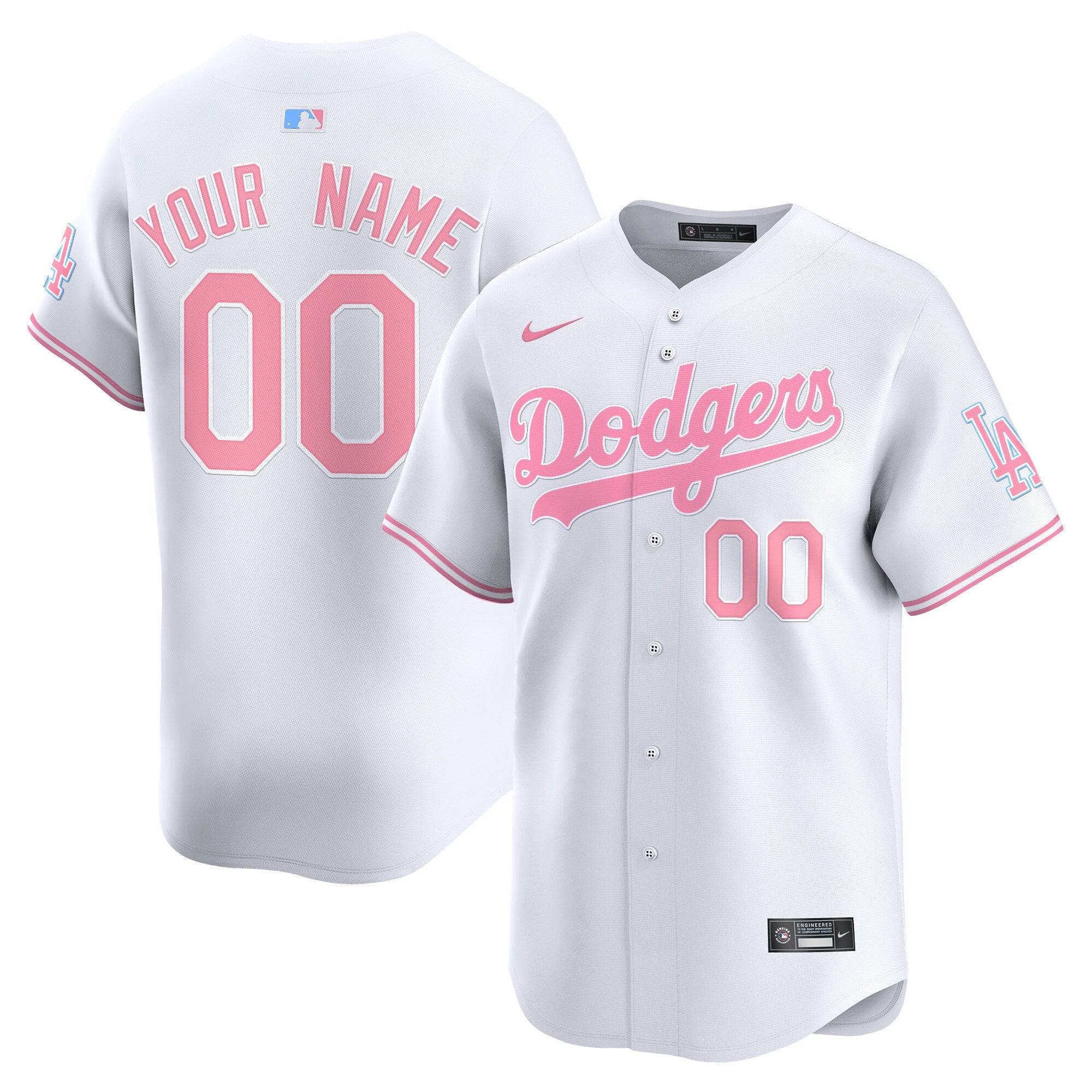 Bubblegum Pink Vapor Premier Limited Custom Jersey