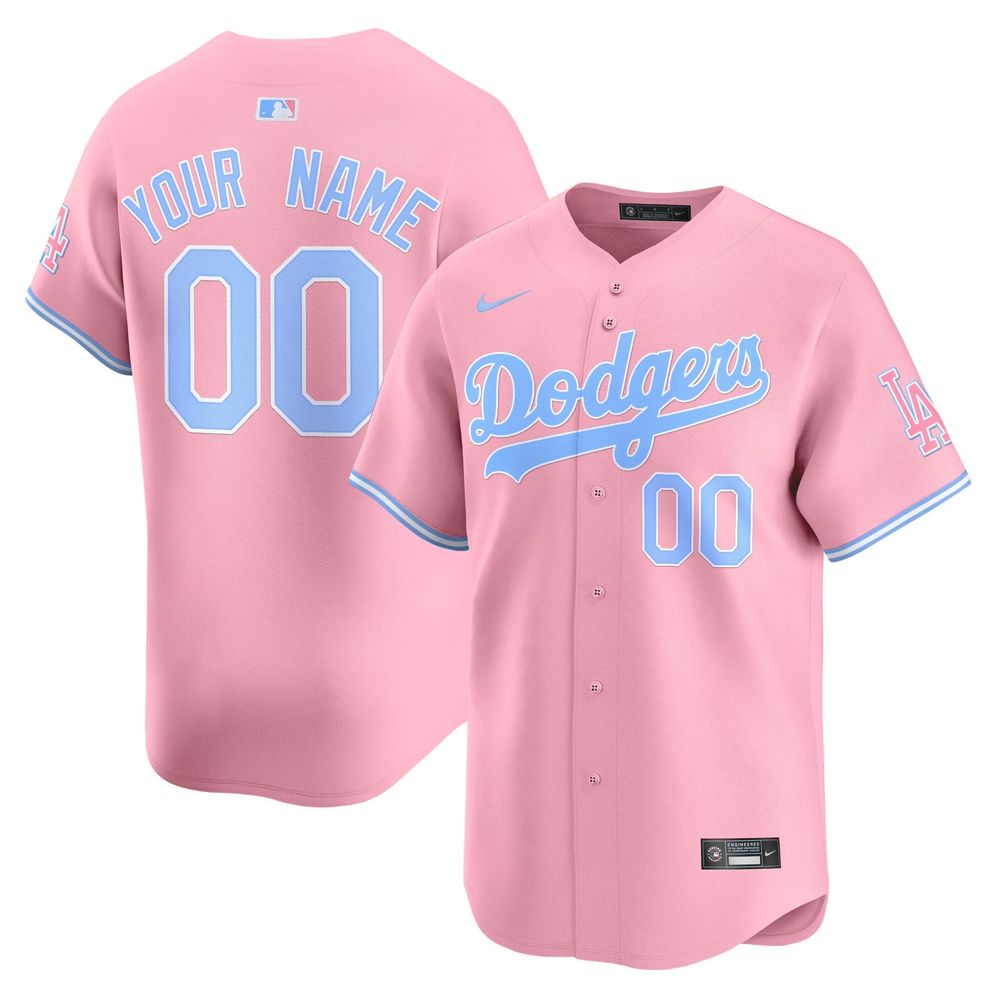 Bubblegum Pink Vapor Premier Limited Custom Jersey