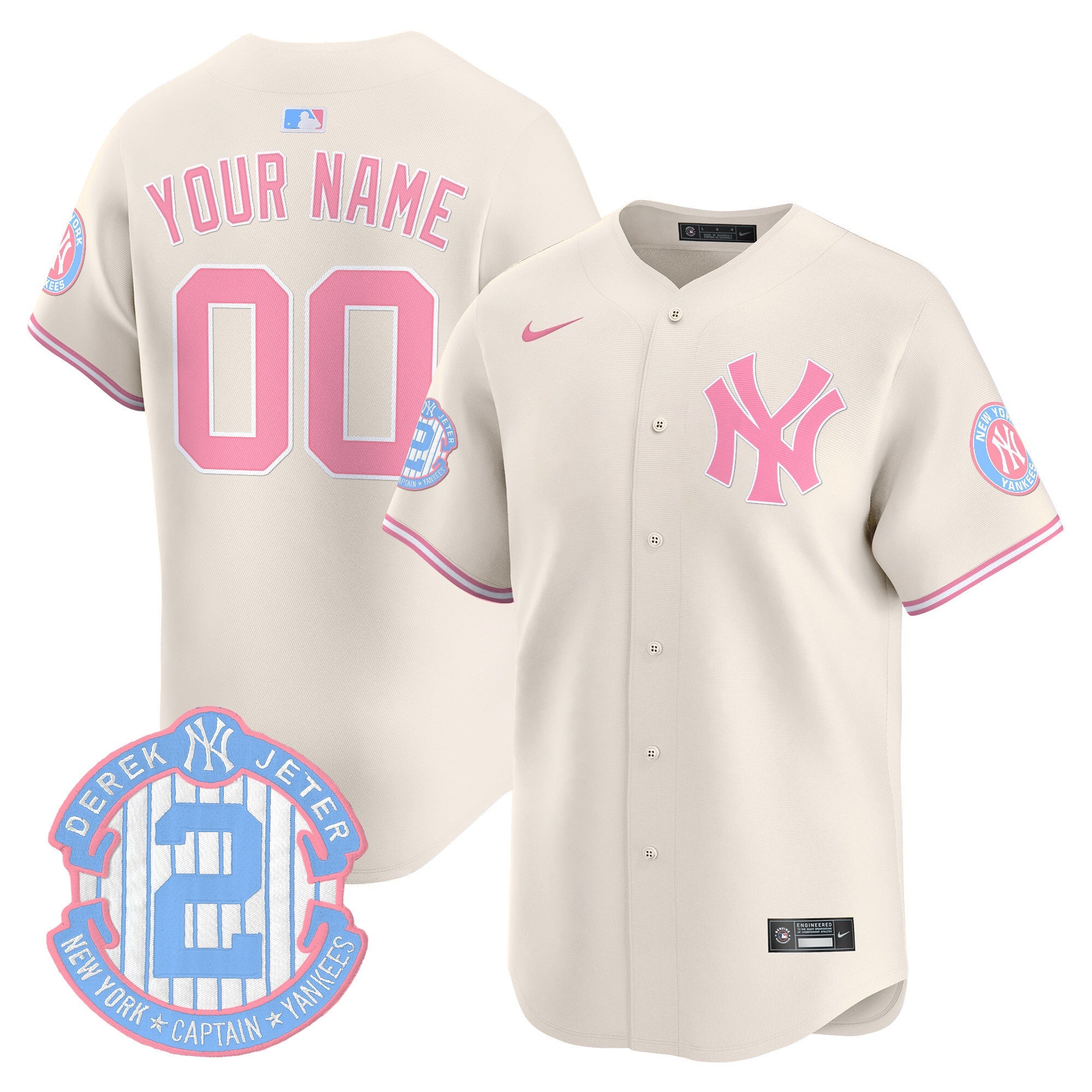 New York Bubblegum Pink Vapor Premier Limited Custom Jersey