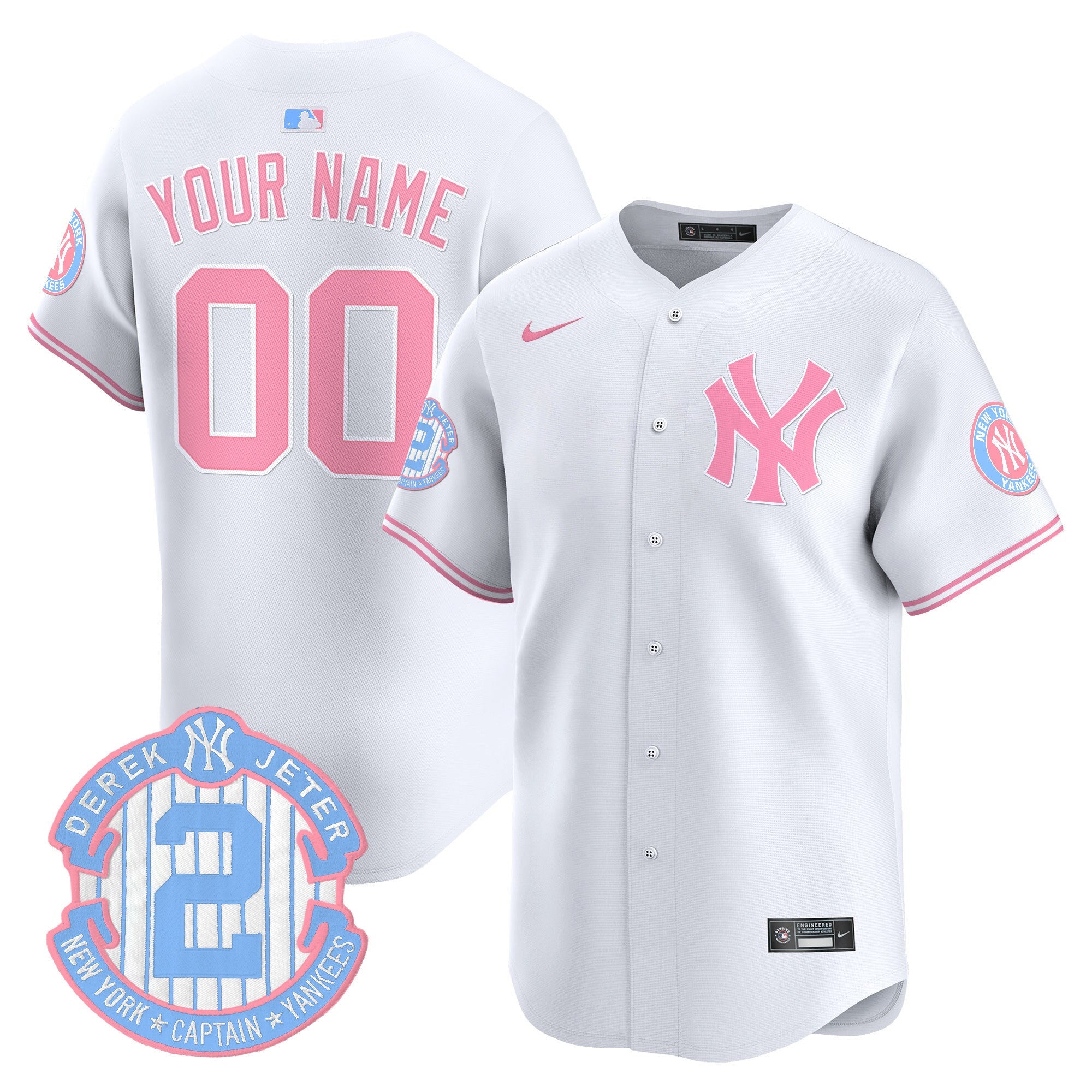 New York Bubblegum Pink Vapor Premier Limited Custom Jersey